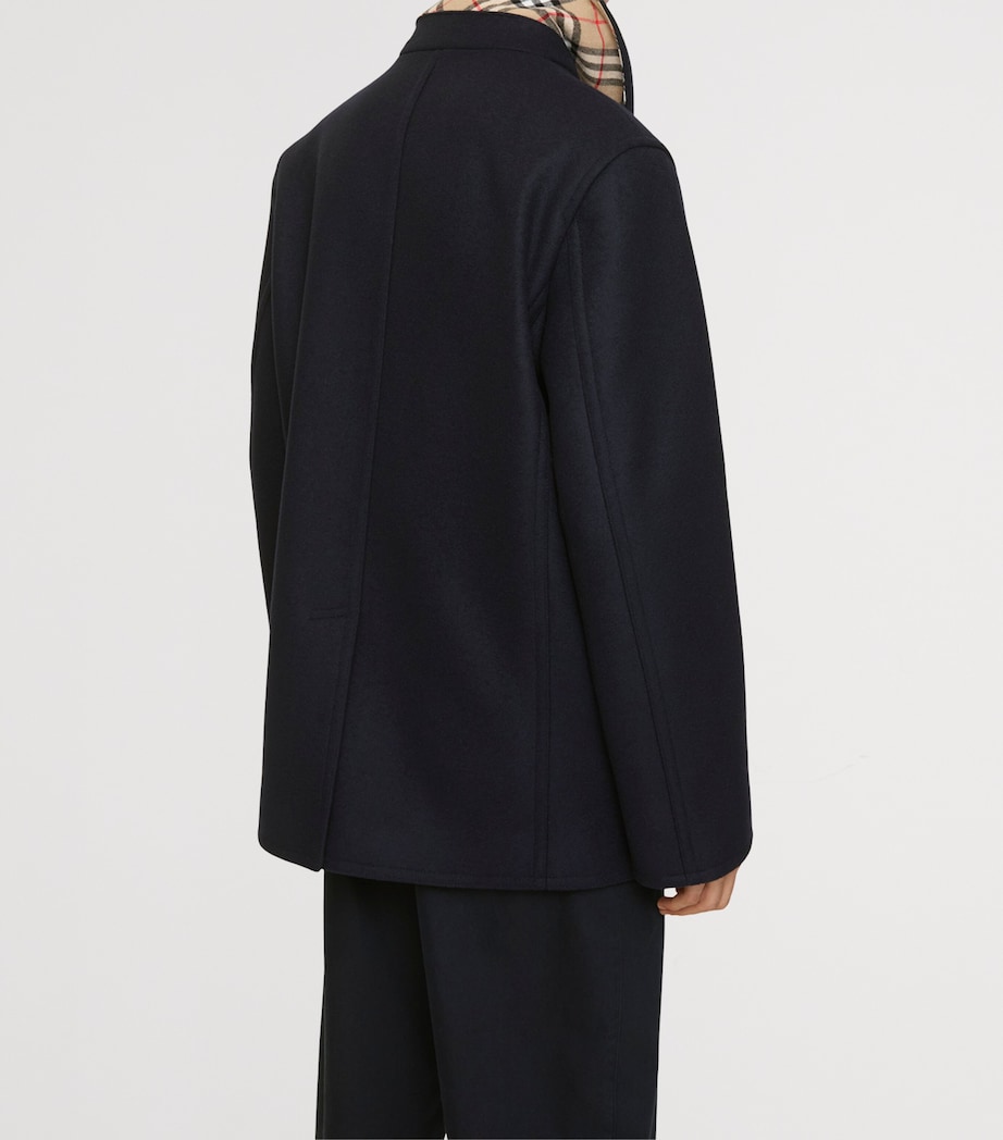 Wool Pea Coat NAVY Image 3