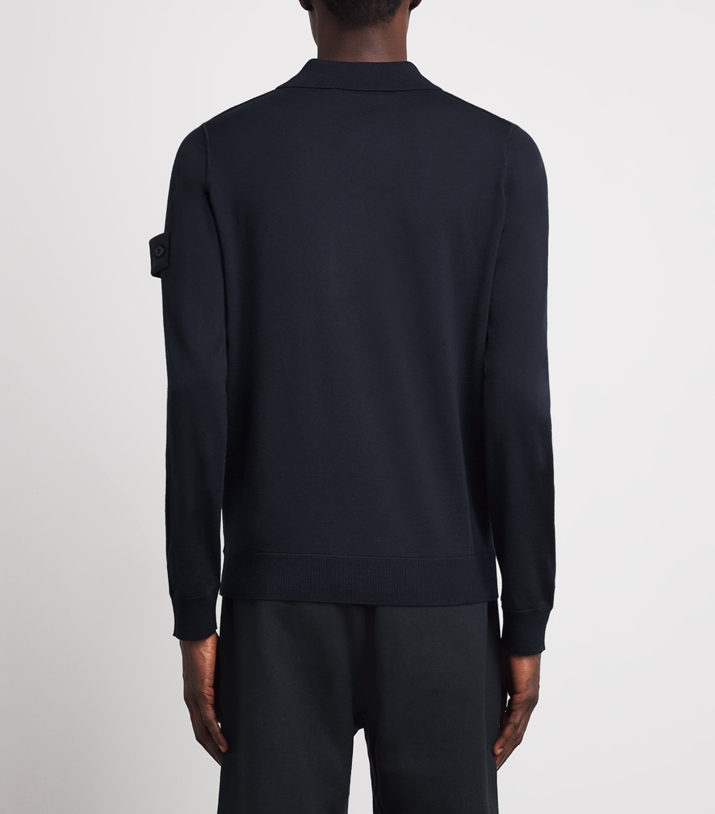 Stone Island Mens Virgin Wool Ghost Polo Sweater Image 5