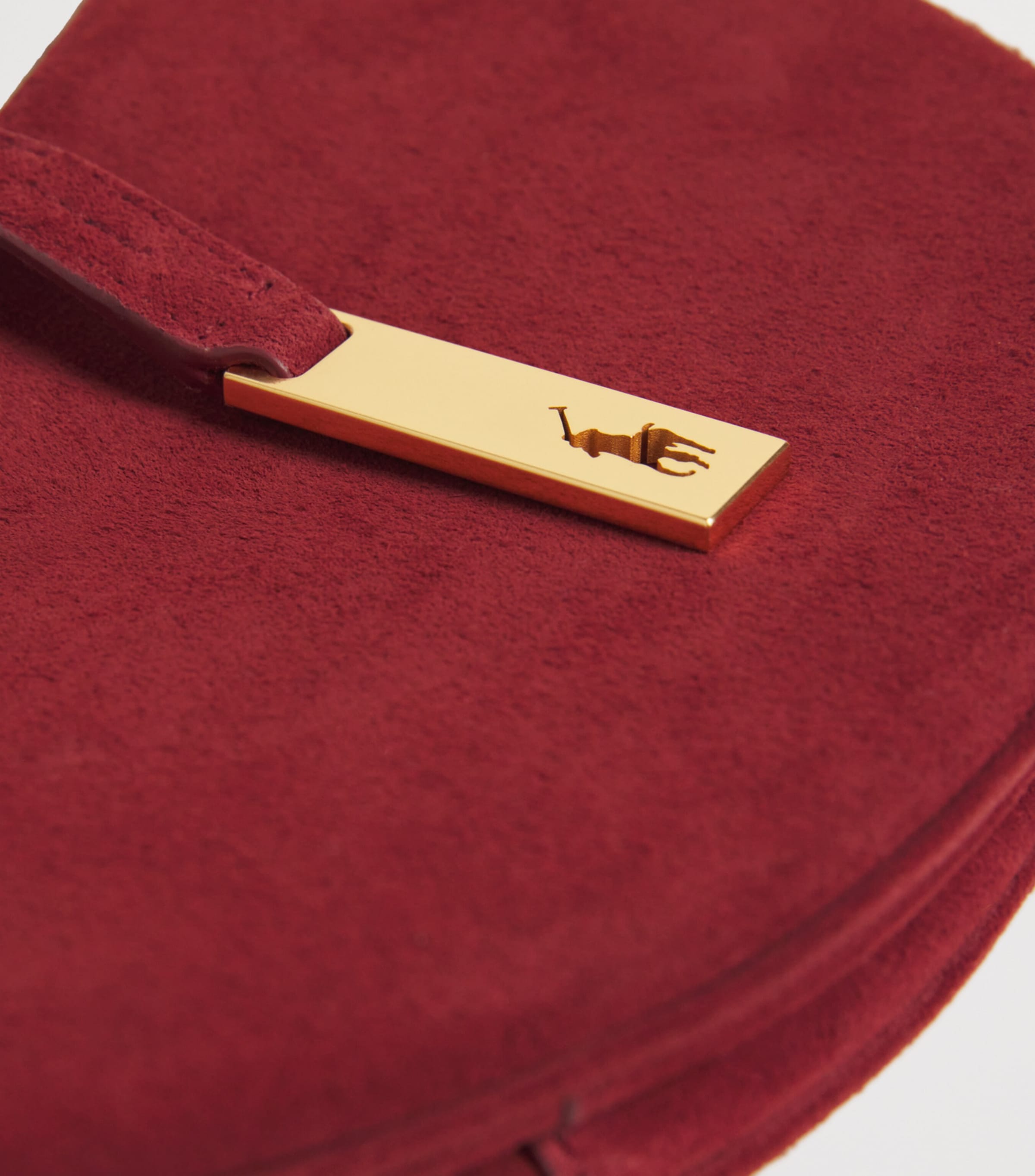 Mini Suede ID Shoulder Bag POMEGRANATE Image 6