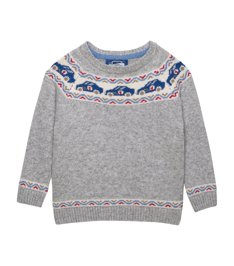 Wool-Blend Fair Isle Sebastian Sweater (2-5 Years) GREY MARL Image 1