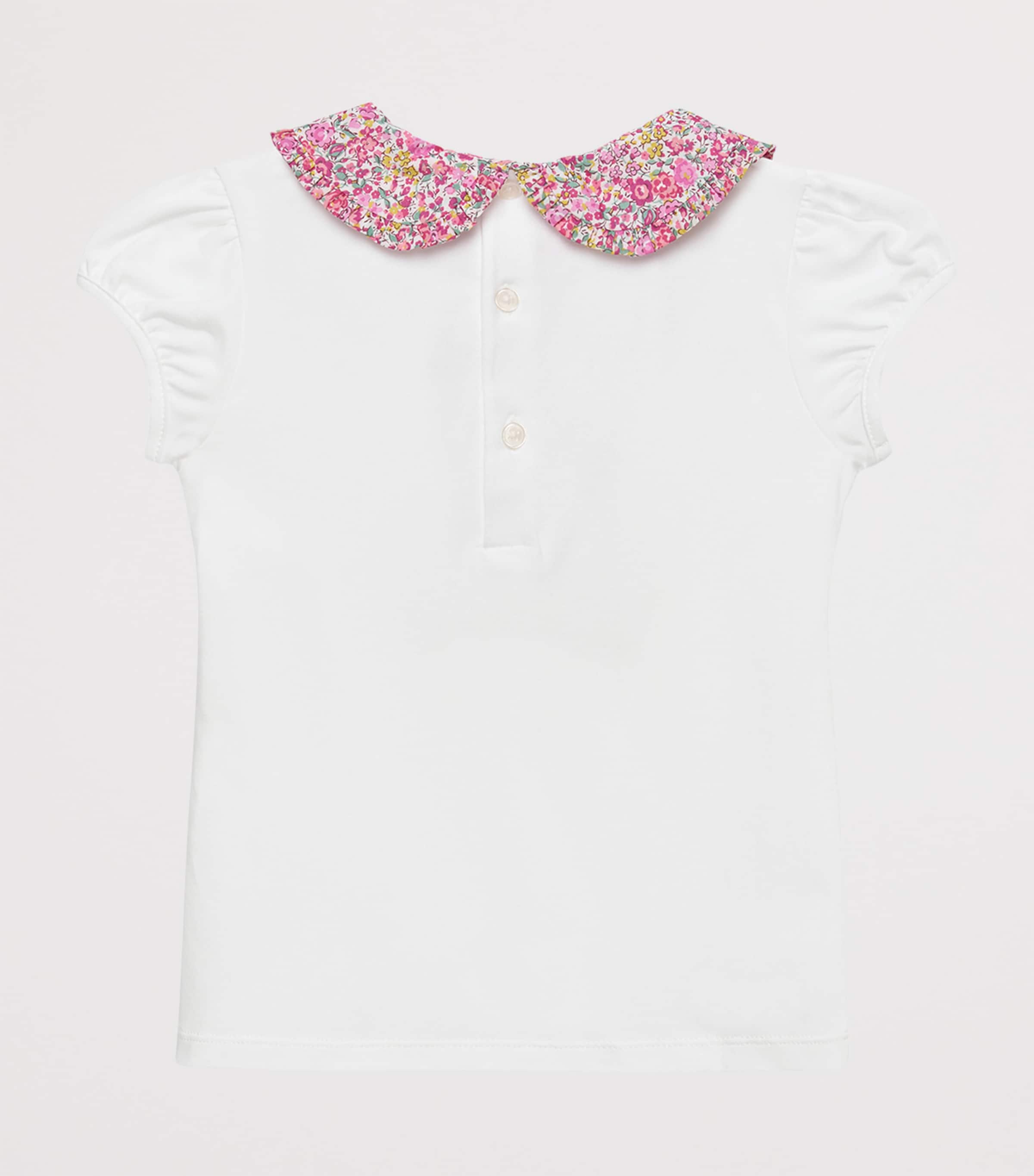 Liberty Print Emma Georgina Top WH/BR PINK EMMA & GE Image 2