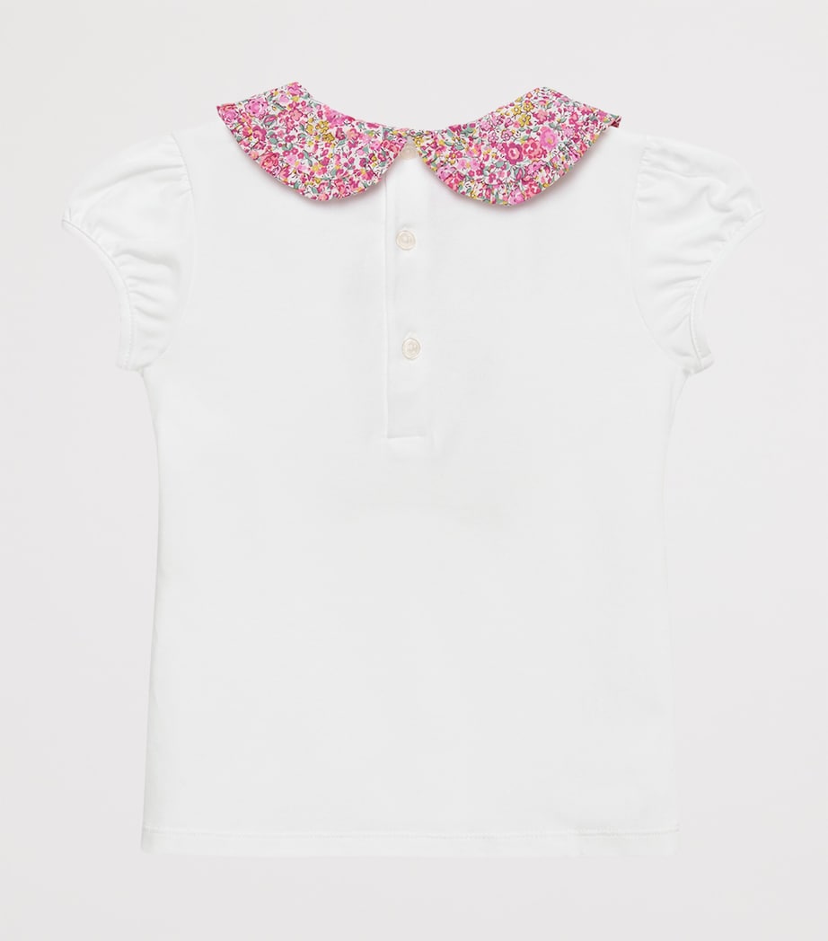 Liberty Print Emma Georgina Top WH/BR PINK EMMA & GE Image 2