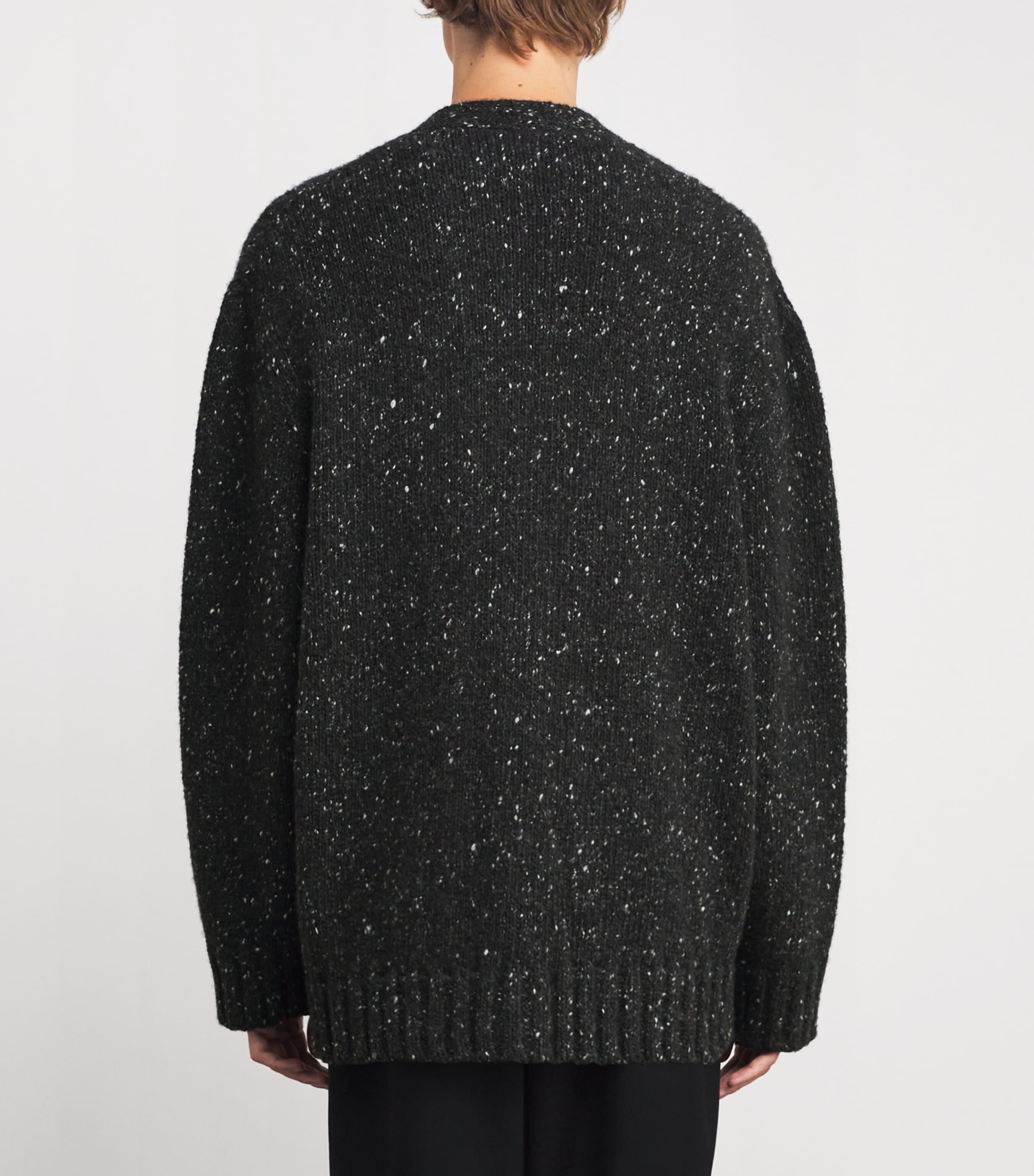 Hardy Cashmere Cardigan CHARCOAL MELANGE Image 4