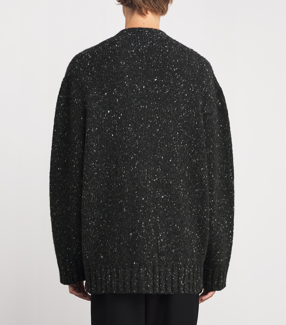 Hardy Cashmere Cardigan CHARCOAL MELANGE Image 4