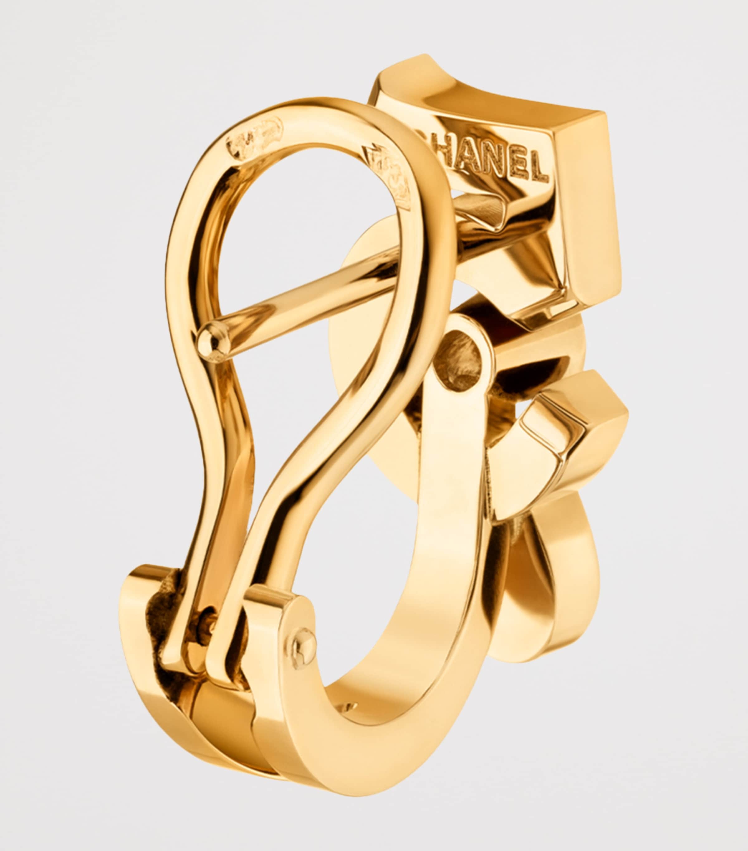 Yellow Gold and Diamond Eternal N°5 Single Clip-On Earring YELLOW Image 3