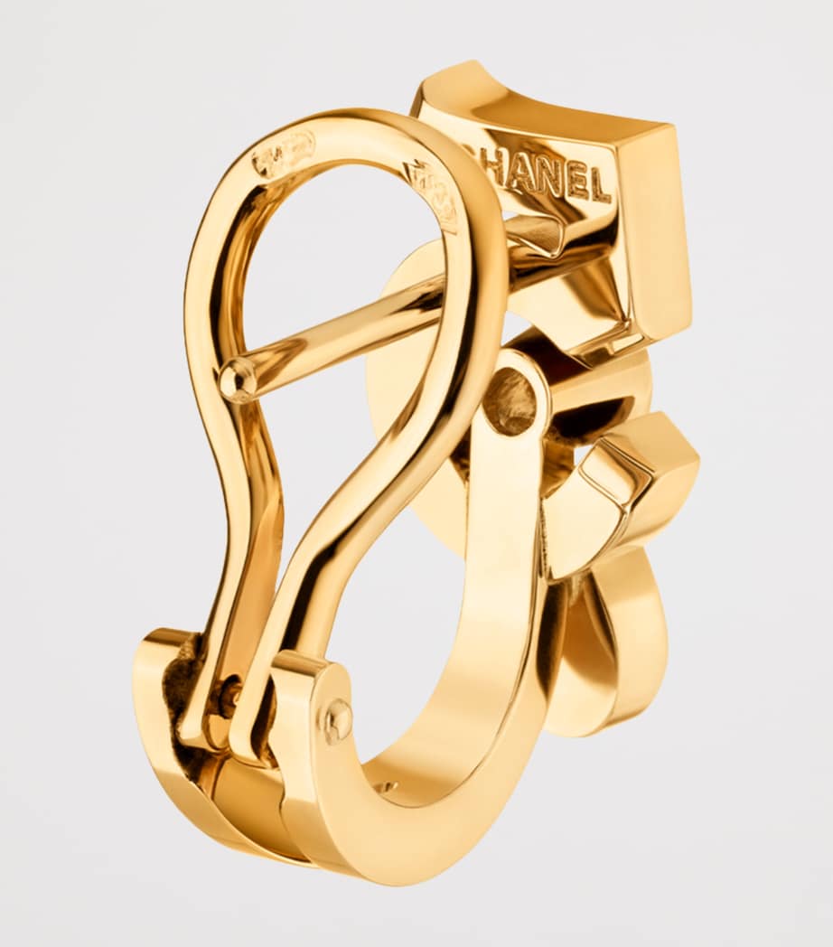 Yellow Gold and Diamond Eternal N°5 Single Clip-On Earring YELLOW Image 3