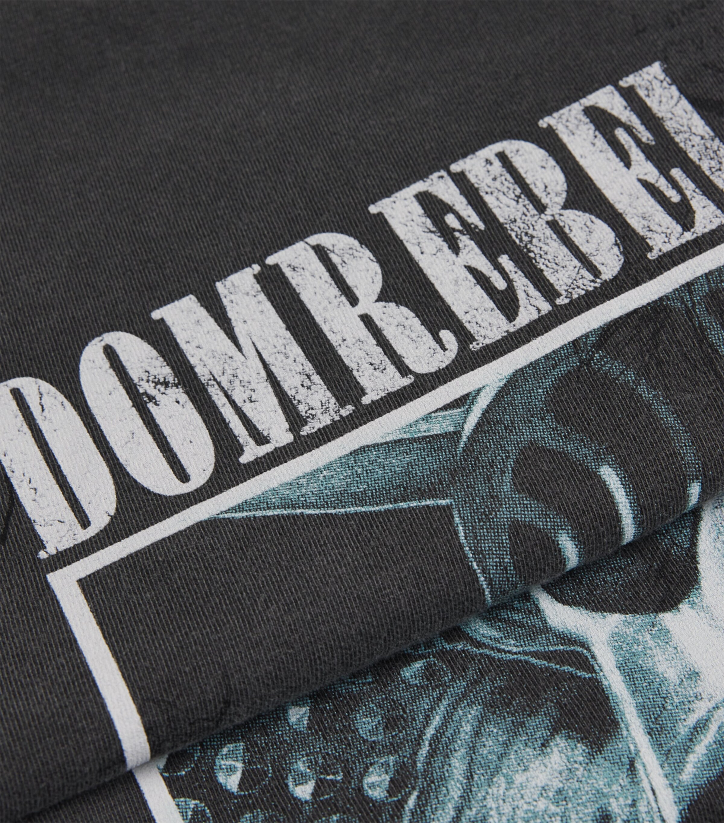 DOMREBEL Mens Cotton Liberty T-Shirt Faded Black Image 5