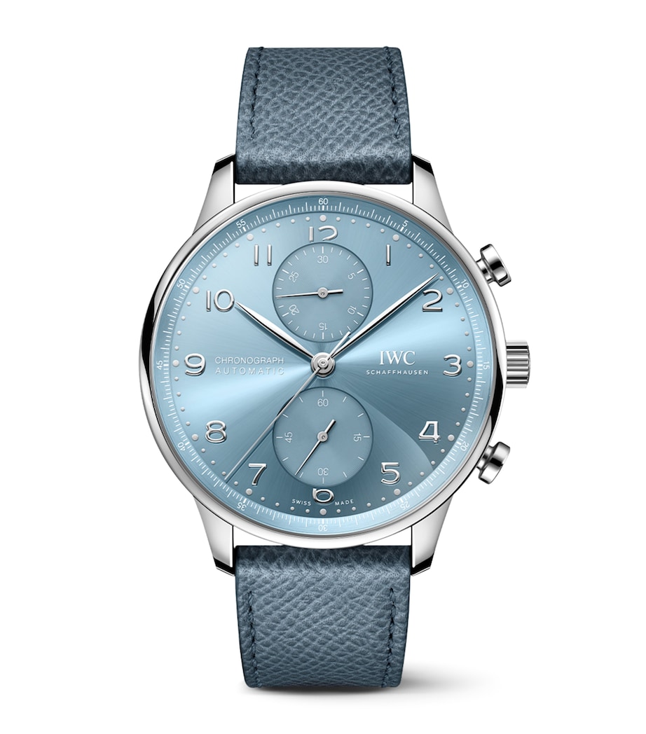 White Gold Portugieser Chronograph Watch 41mm BLUE Image 1