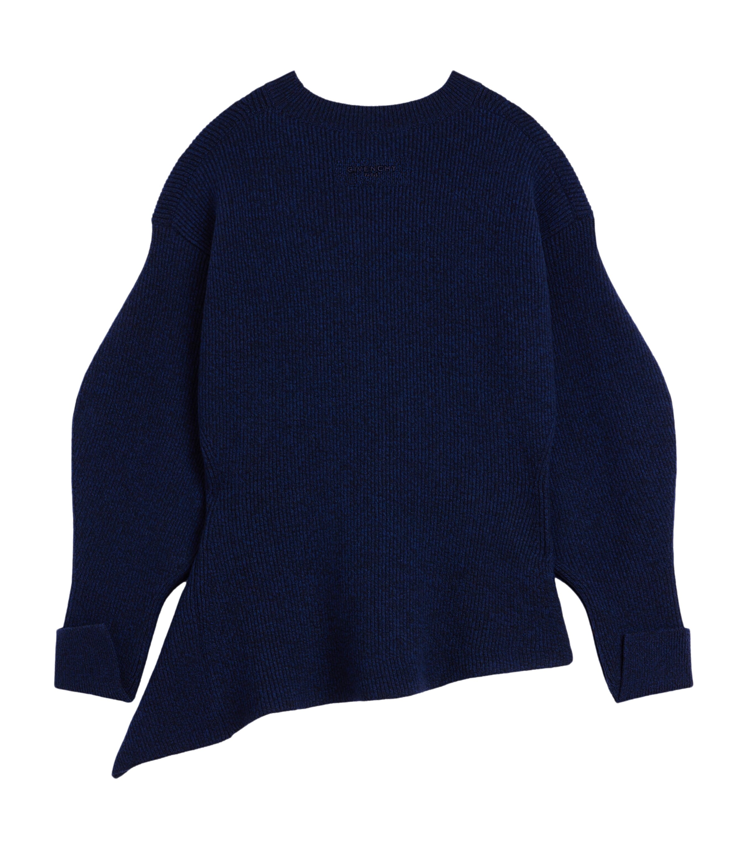 Givenchy Womens Wool-Blend Asymmetric Sweater Image 4