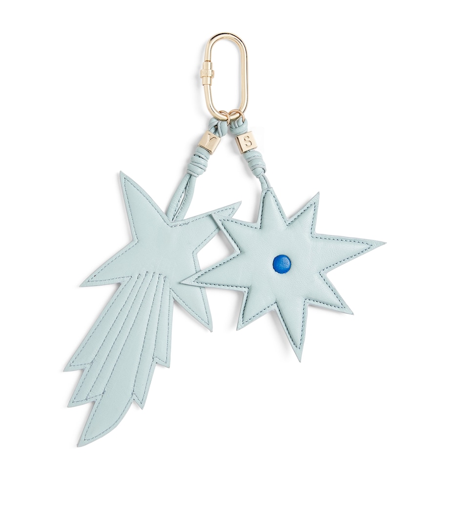 Lamb Leather Star Keyring A8215 Image 1