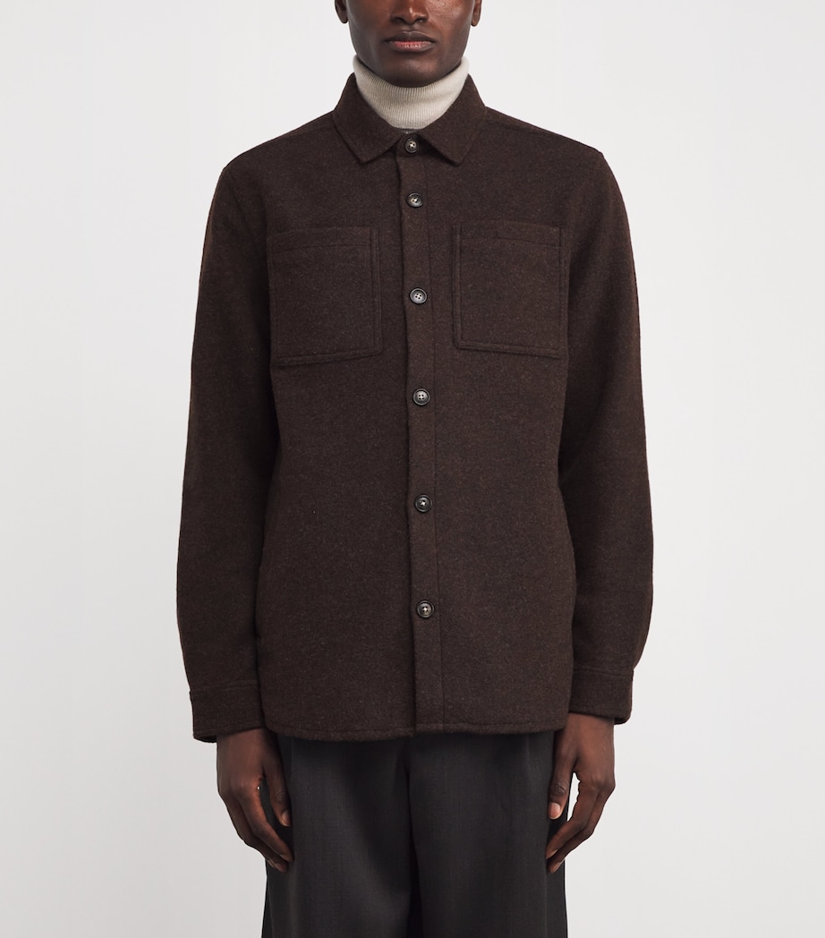 Tailored Marlow Overshirt DARK OAK Image 3