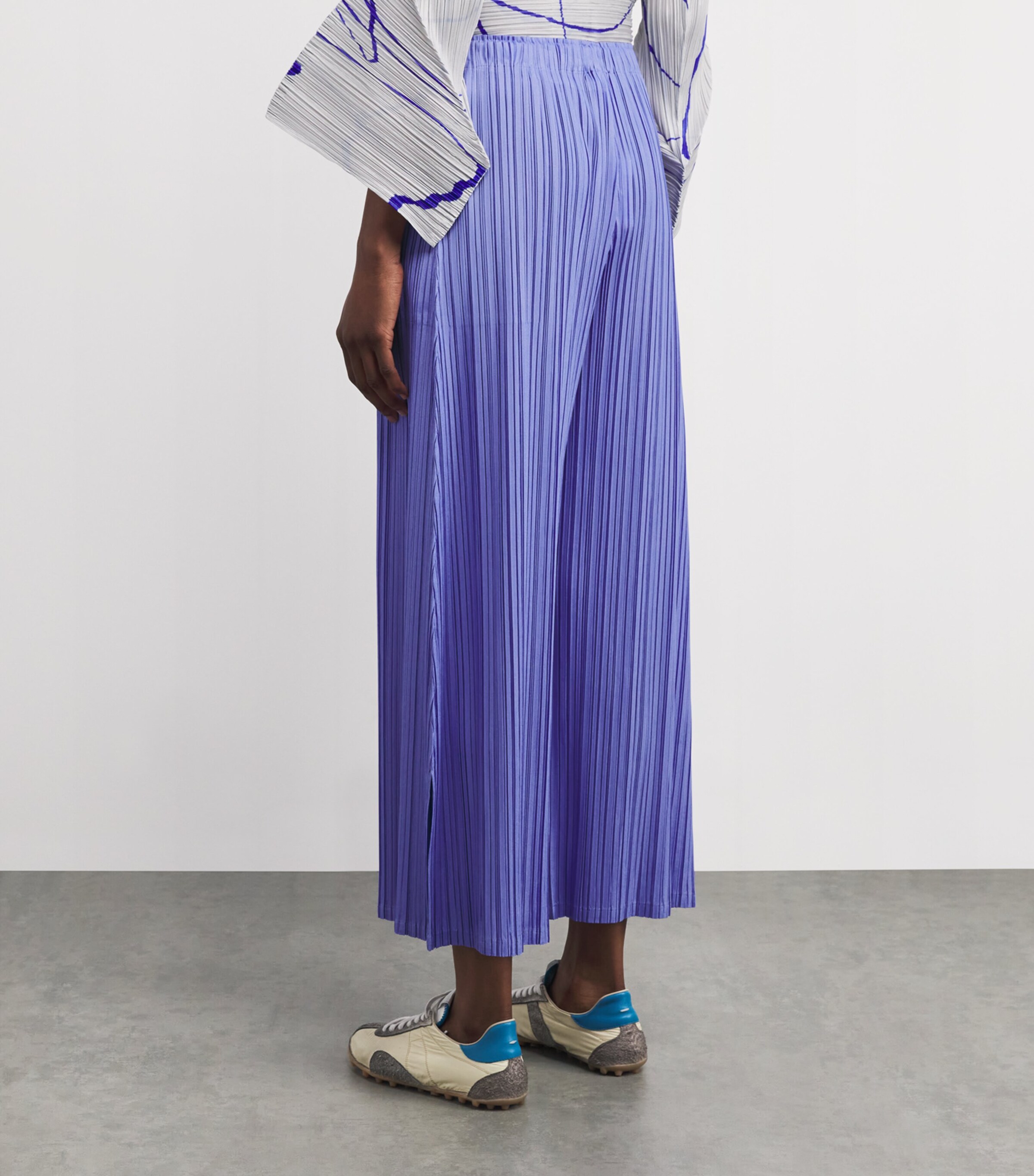 Mellow Pleats Trousers SAXE BLUE Image 4