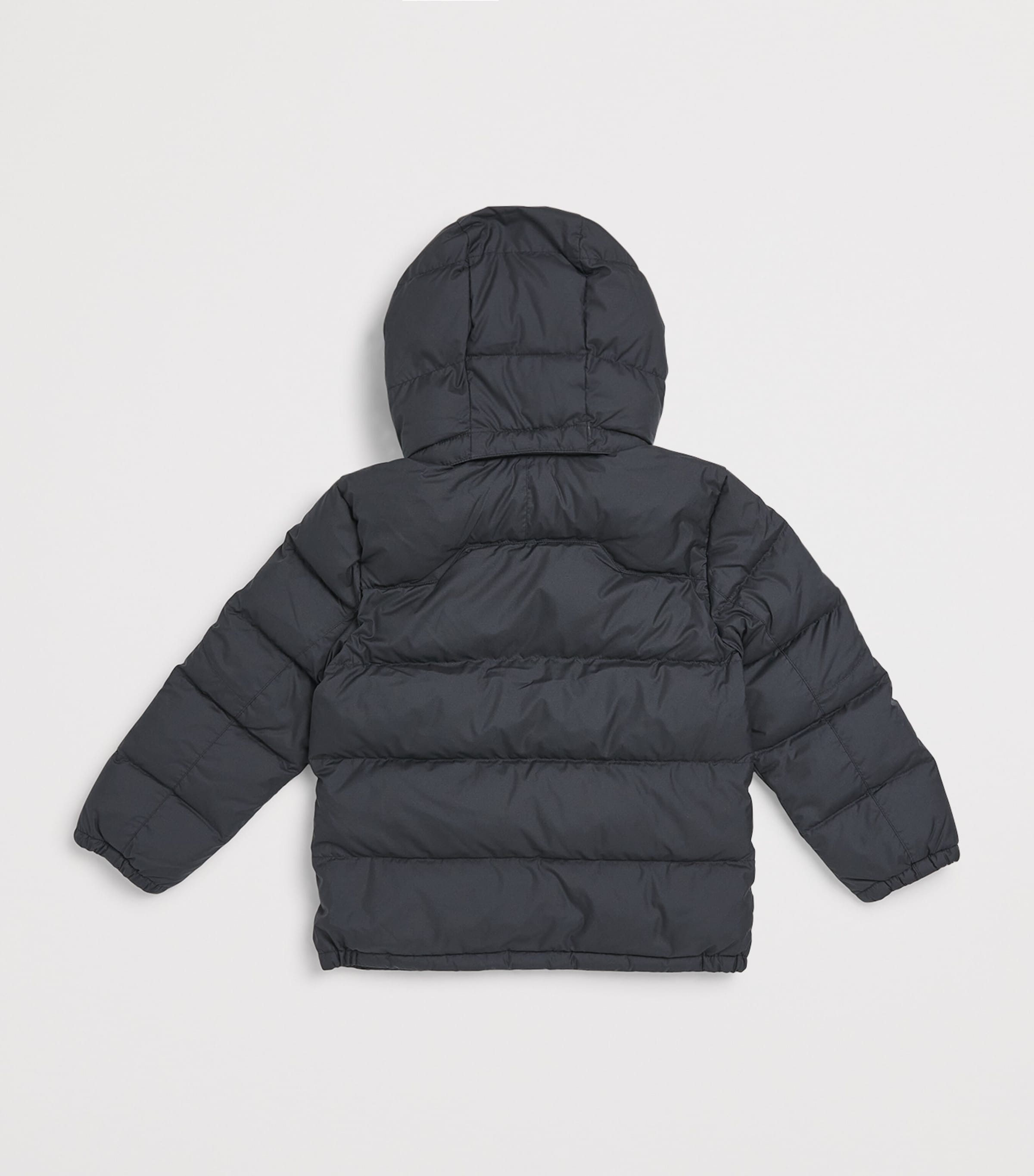 Ralph Lauren Kids Down Hooded Puffer Jacket (9-24 Months) Black Image 2