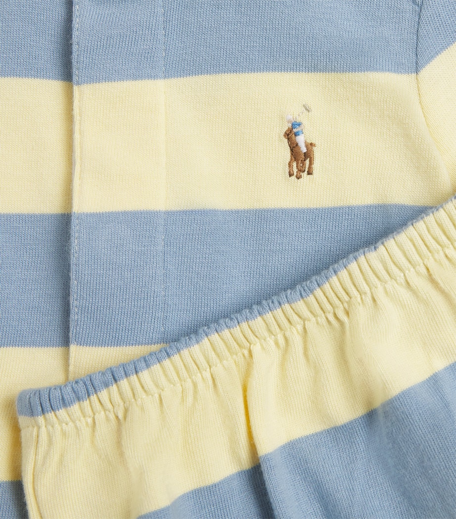 Cotton Stripe Dress and Bloomers Set (3-24 Months) T-BIRD YEL Image 4