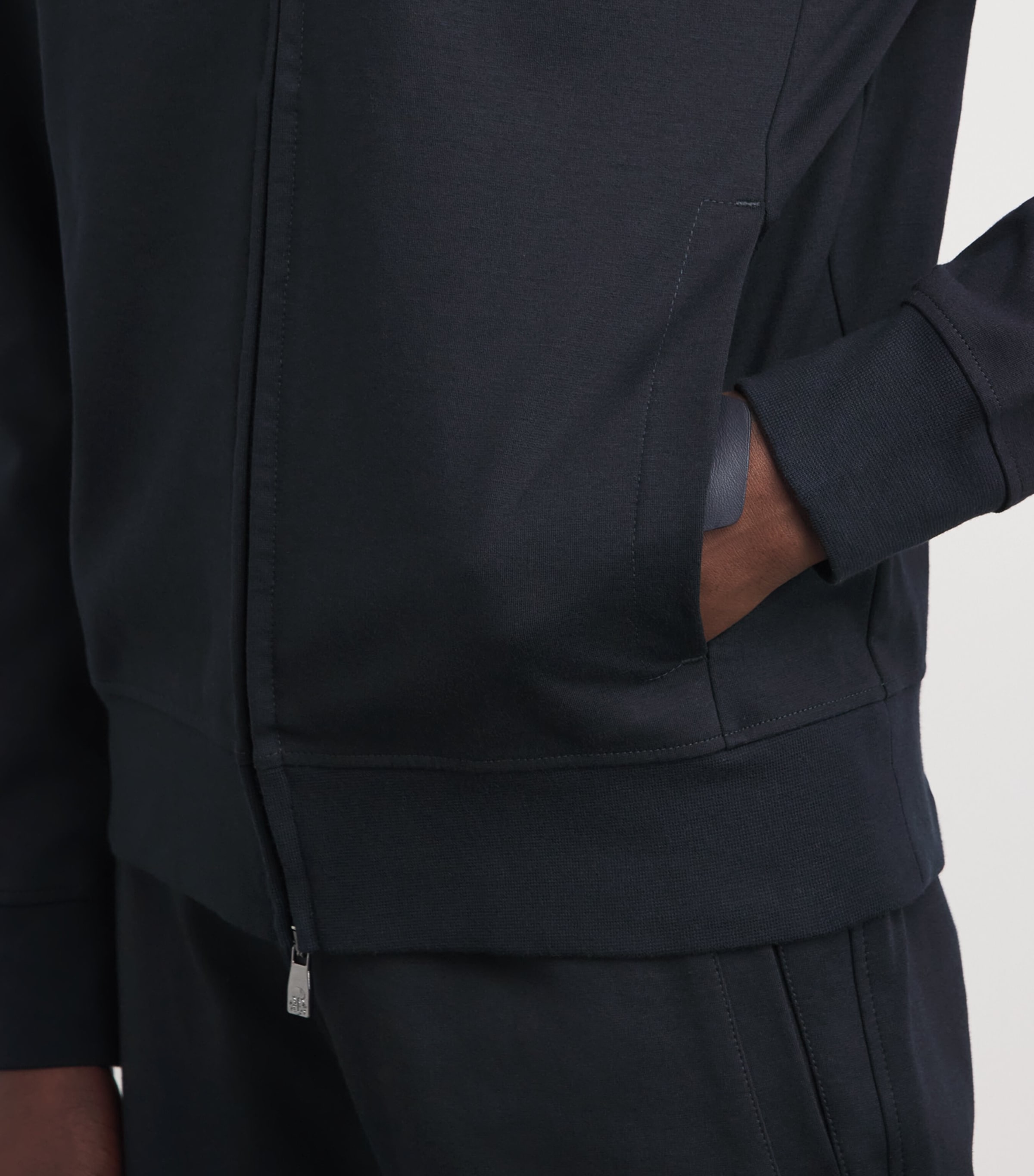 Cotton-Blend Jacket 001 NAVY BLUE Image 3