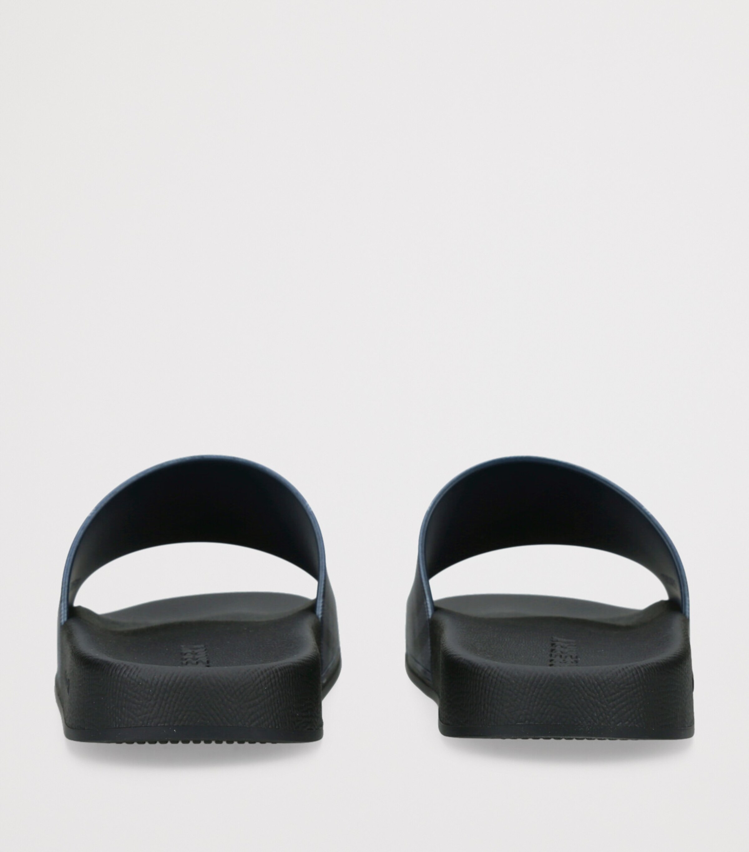 Burberry Check Furley Slides Navy Image 2