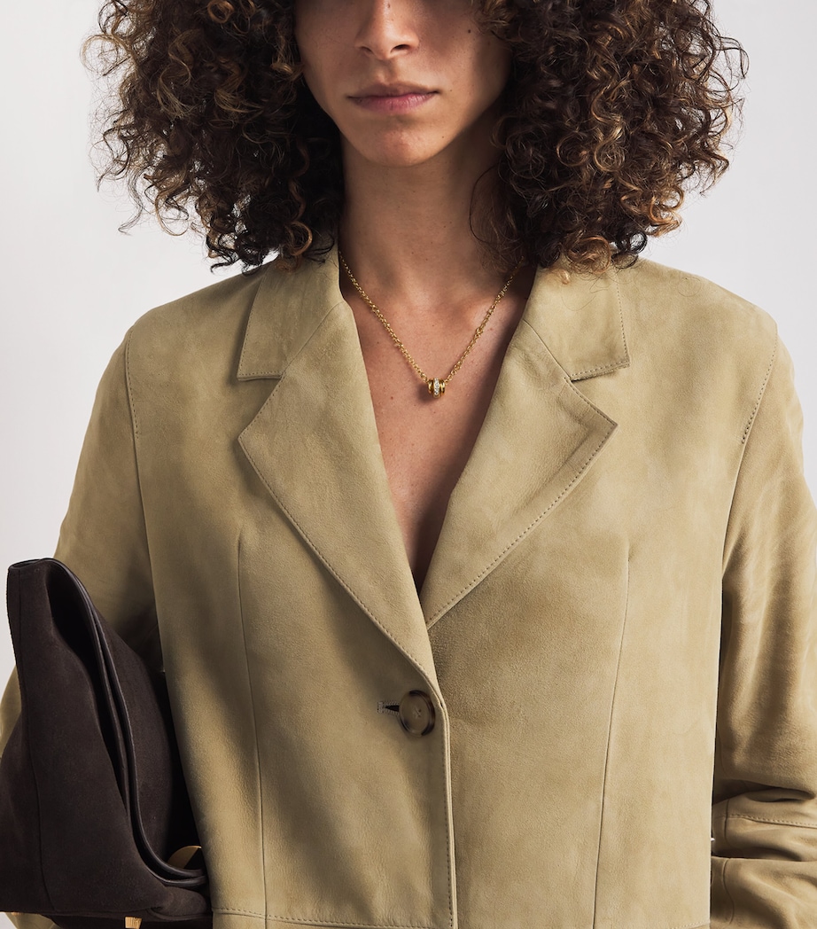 Yellow Gold and Diamond Gravity Necklace YELLOW GOLD Image 2