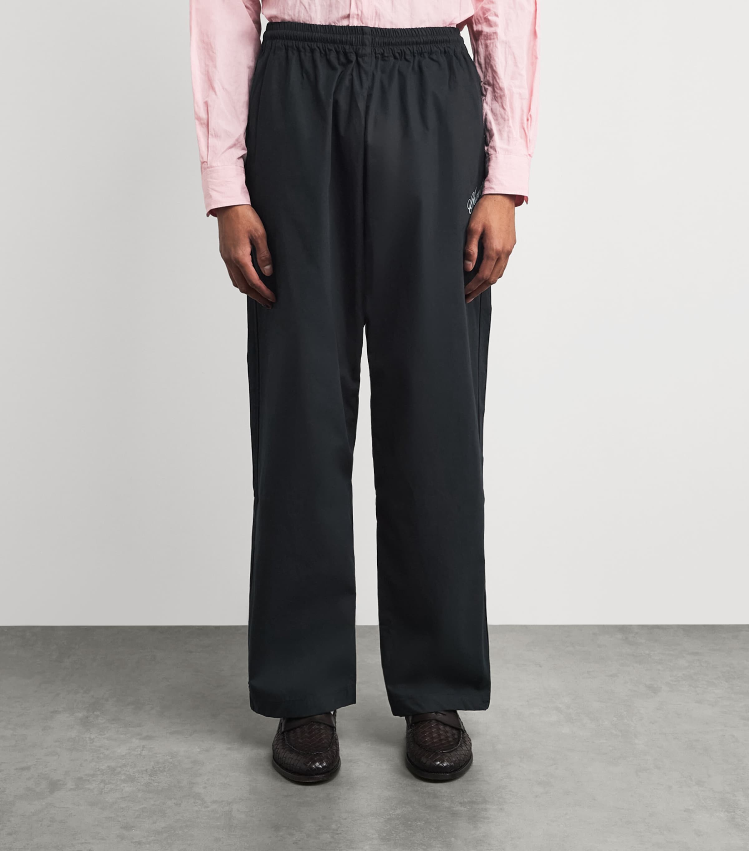 Willy Chavarria Mens Ruff Rider Track Trousers Black Image 4