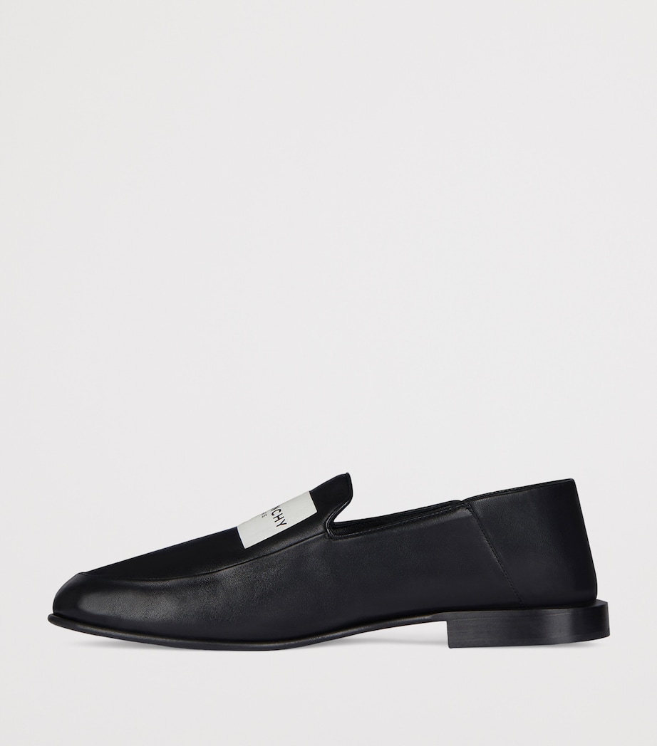 Lambskin Logo Loafers BLACK Image 3