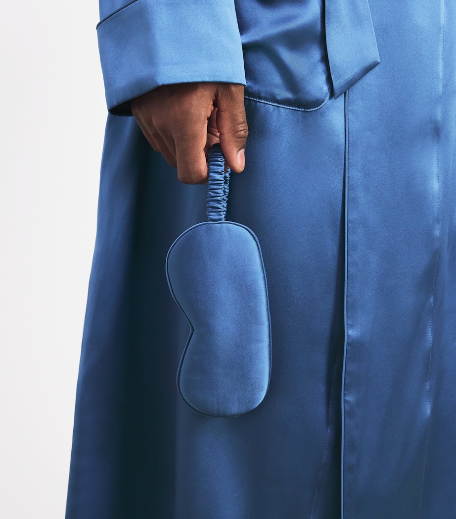 Silk Sleep Mask BLUE Image 2