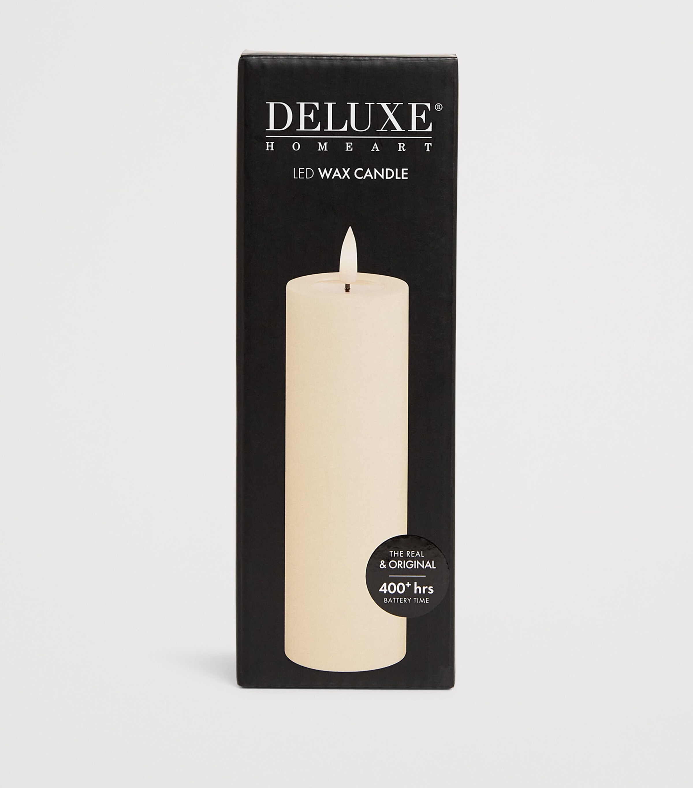 Deluxe Homeart LED Pillar Candle (15cm) Cream Image 3