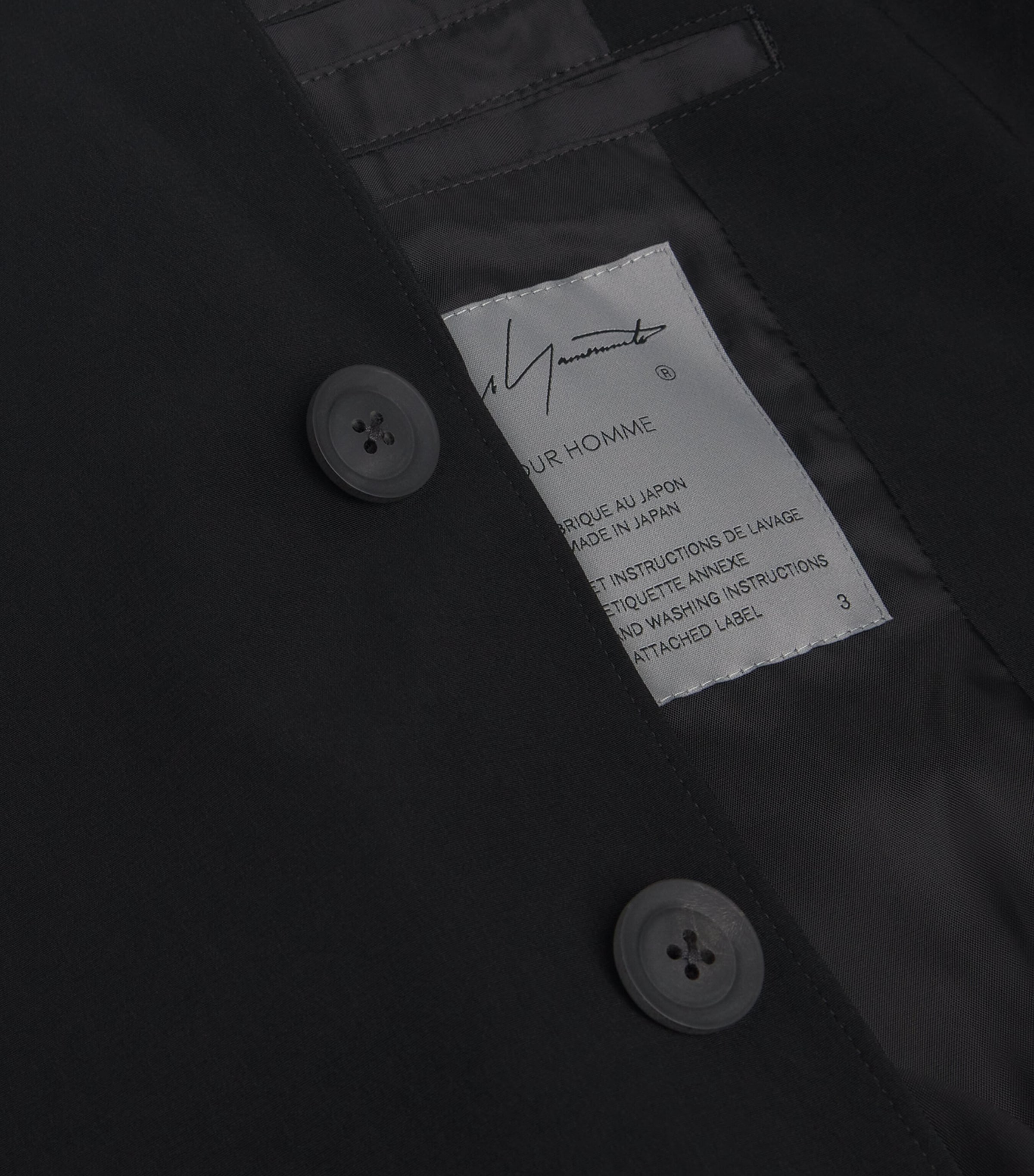 Matte-Shine 3-Button Blazer BLACK Image 5