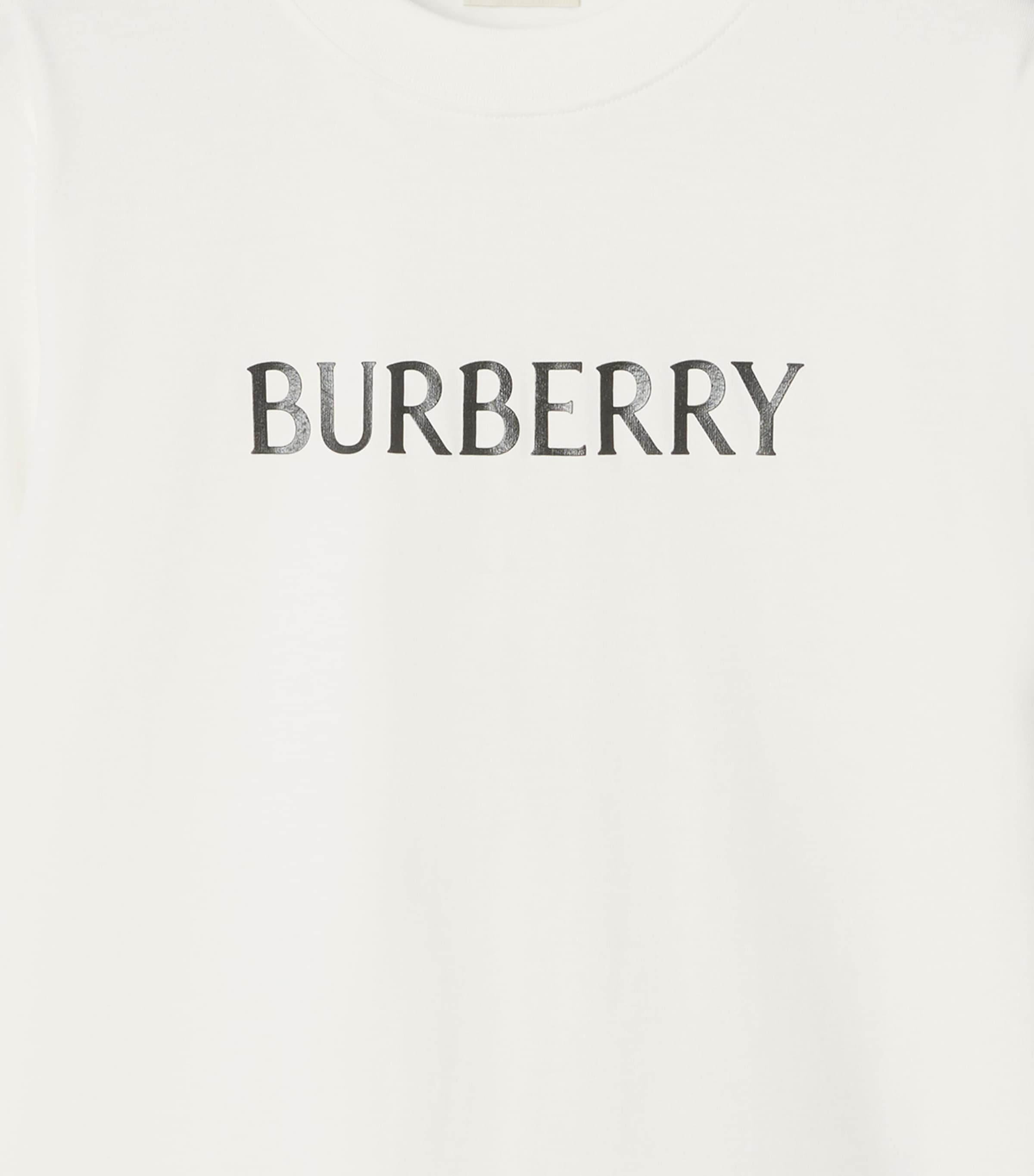 Cotton Logo Slim T-Shirt CHALK Image 4