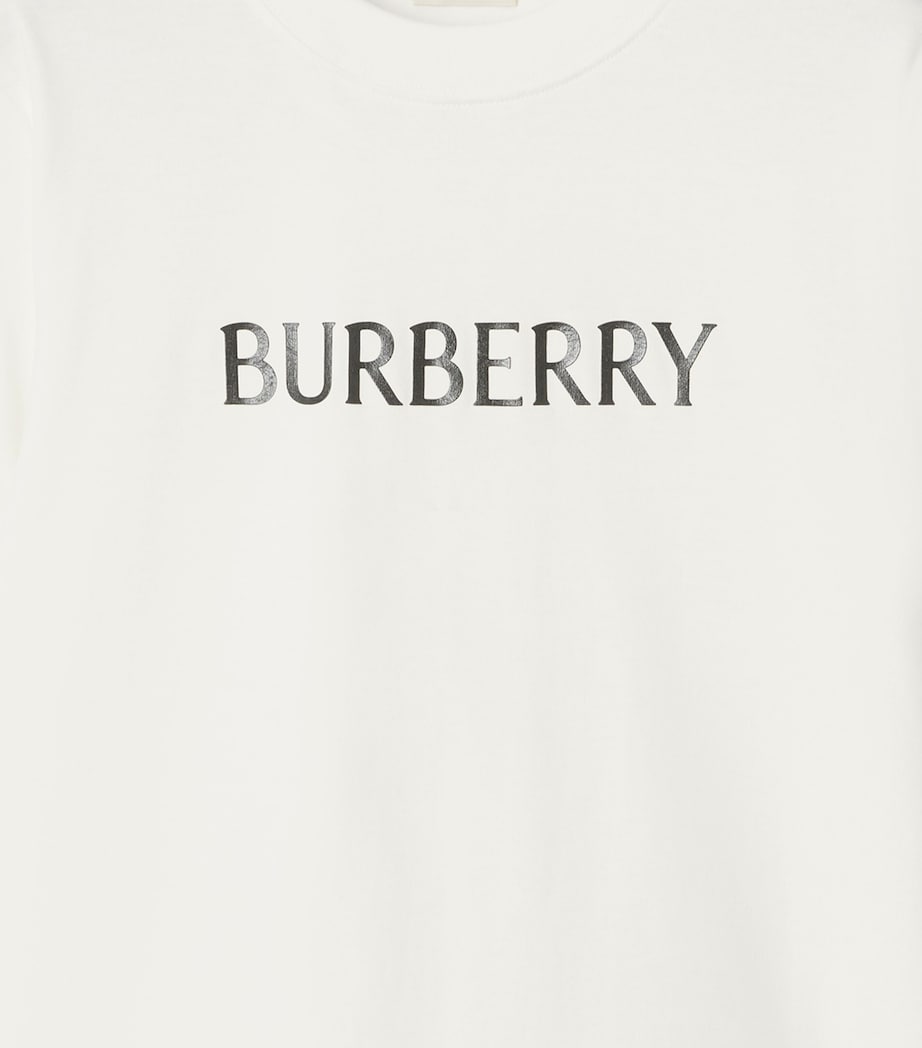 Cotton Logo Slim T-Shirt CHALK Image 4