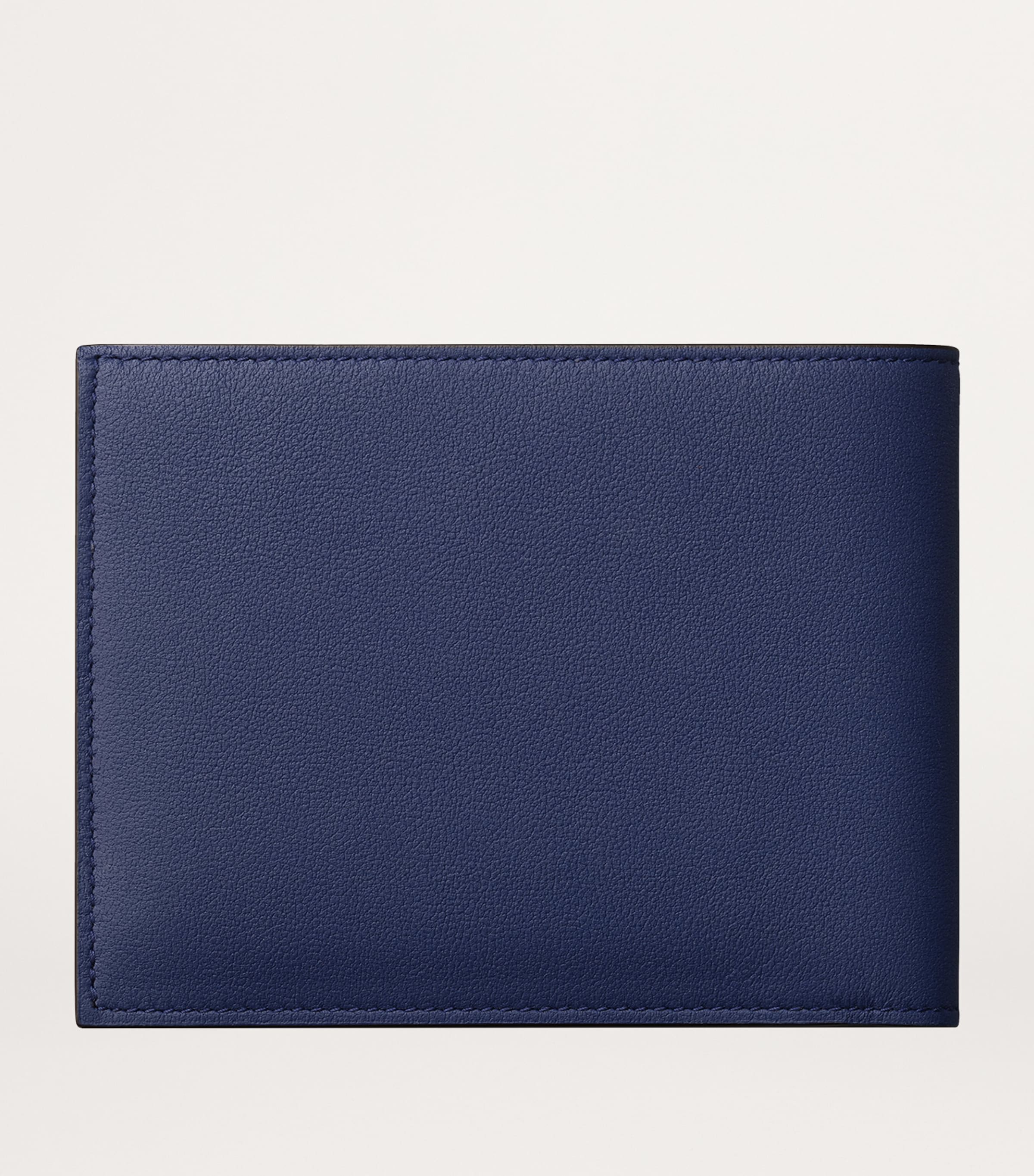Leather Must de Cartier XL Logo Bifold Wallet BLUE Image 2