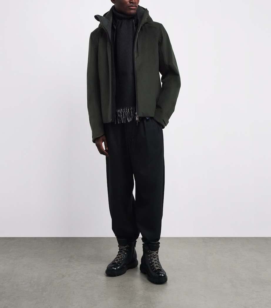 Cashmere Waterproof Balma 2.0 Ski Jacket G11 BOTTLE GREEN Image 2