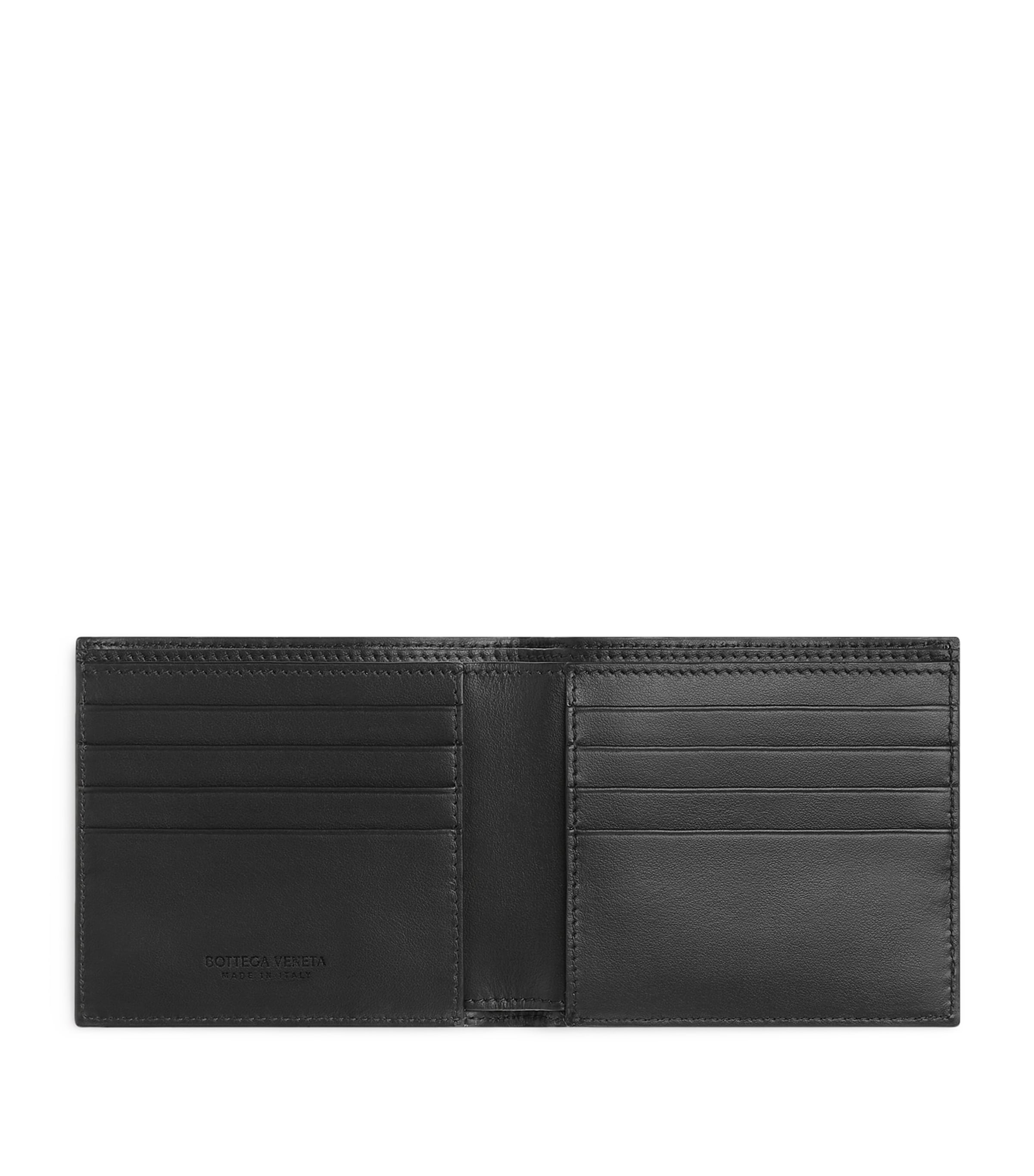 Leather Intrecciato Bifold Wallet 8803 Image 3