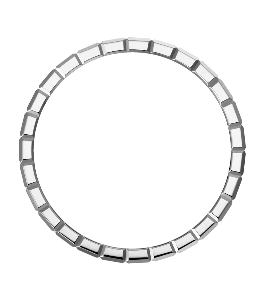 White Gold and Diamond Ice Cube Ring 18K WHITE GOLD Image 2