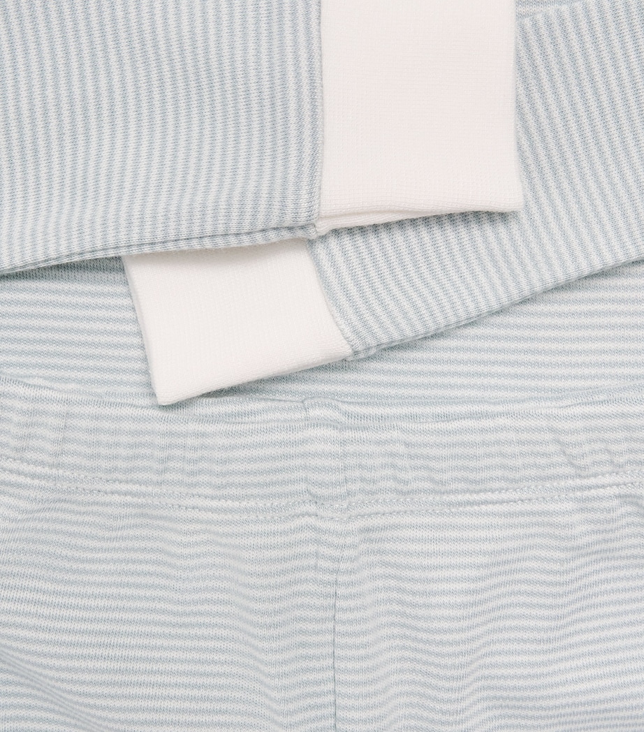 MORI Bamboo-Blend Snoozy Pyjama Set (2-4 Years) Blue Stripe Image 4