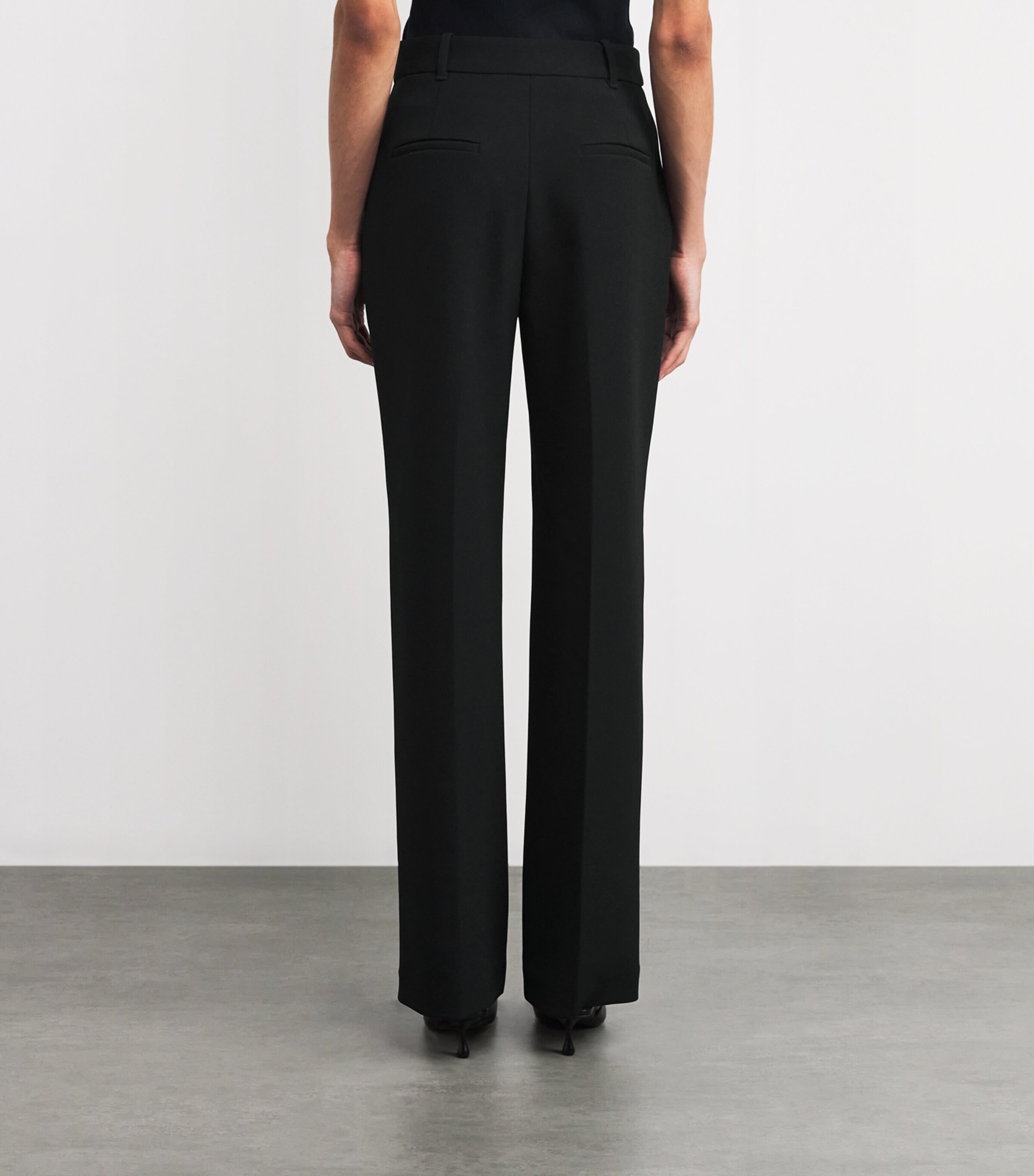 Satin Mackinley Suit Trousers DBLK BLACK Image 4