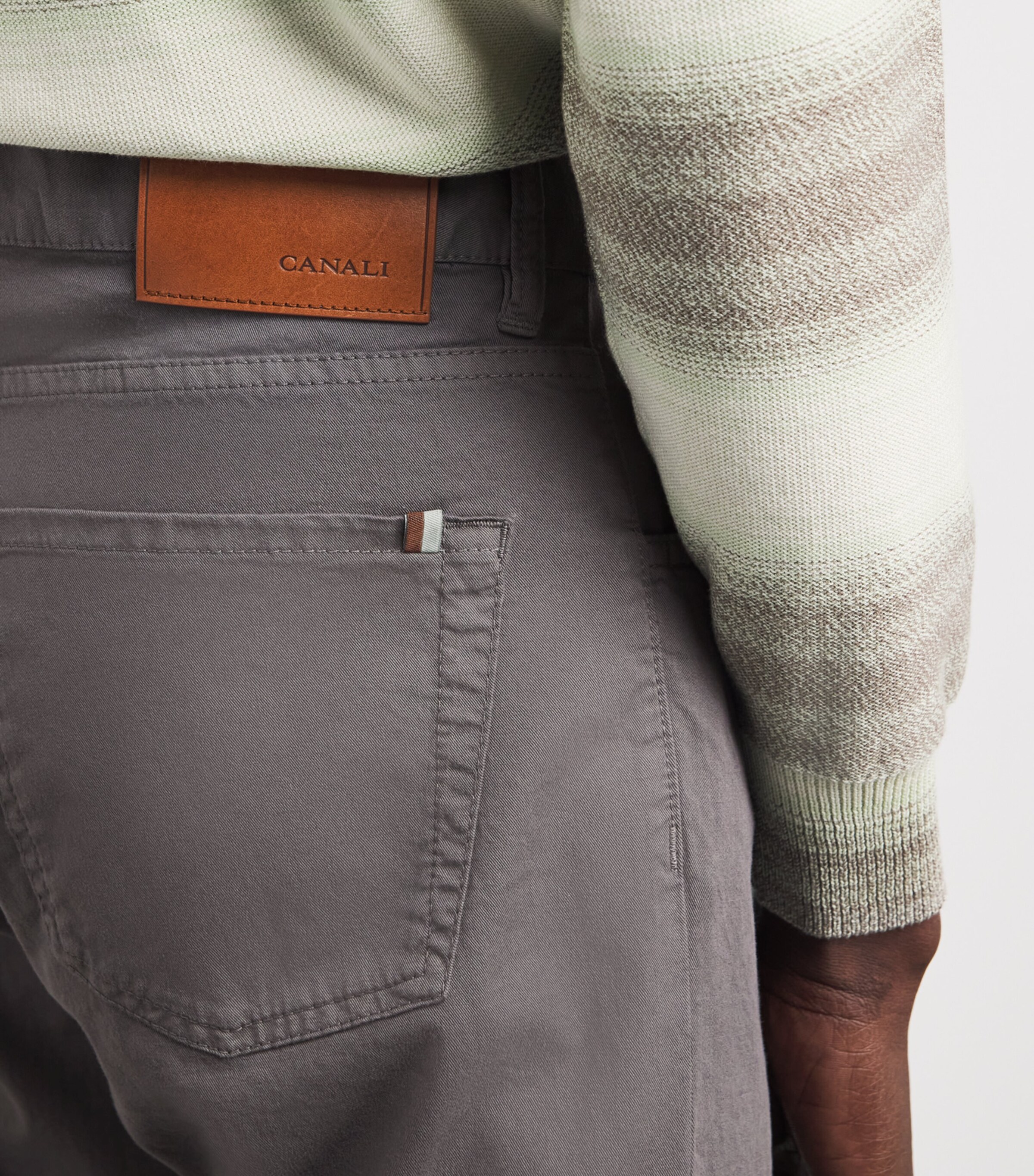Canali Mens Straight Chinos Image 3