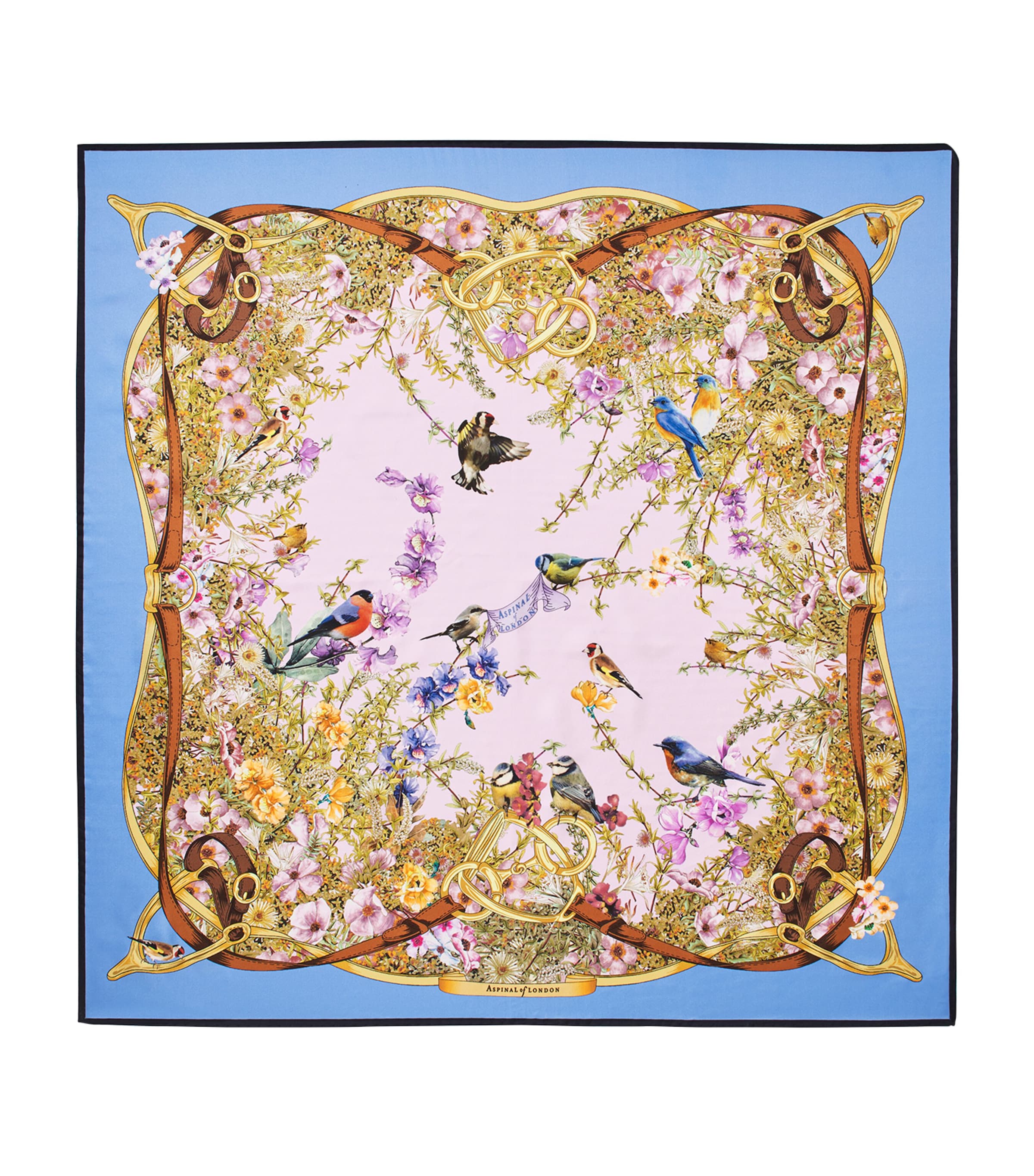 Aspinal Of London Silk Edwardian Garden Scarf