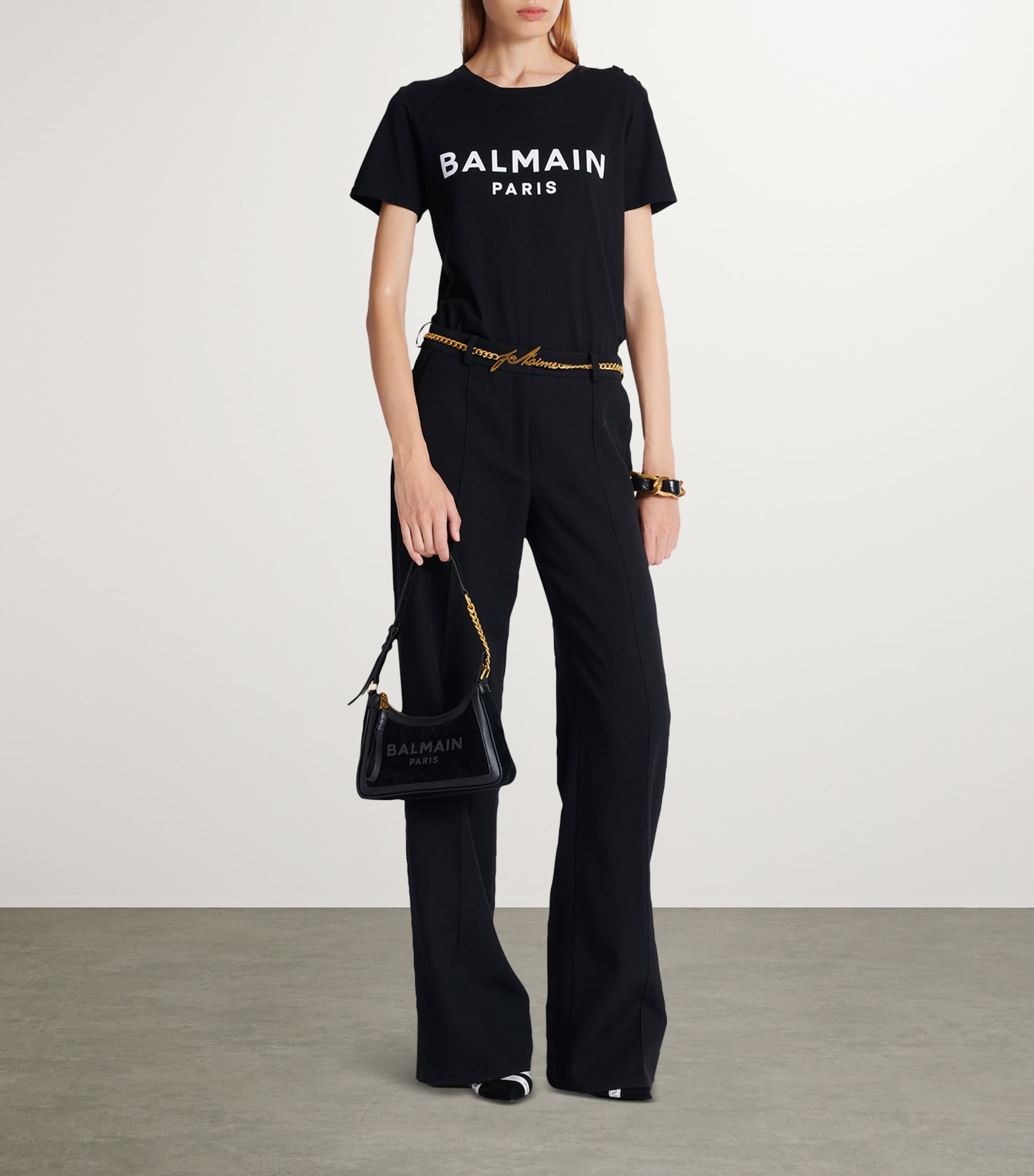 Cotton Logo T-Shirt EAB NOIR/BLANC Image 2