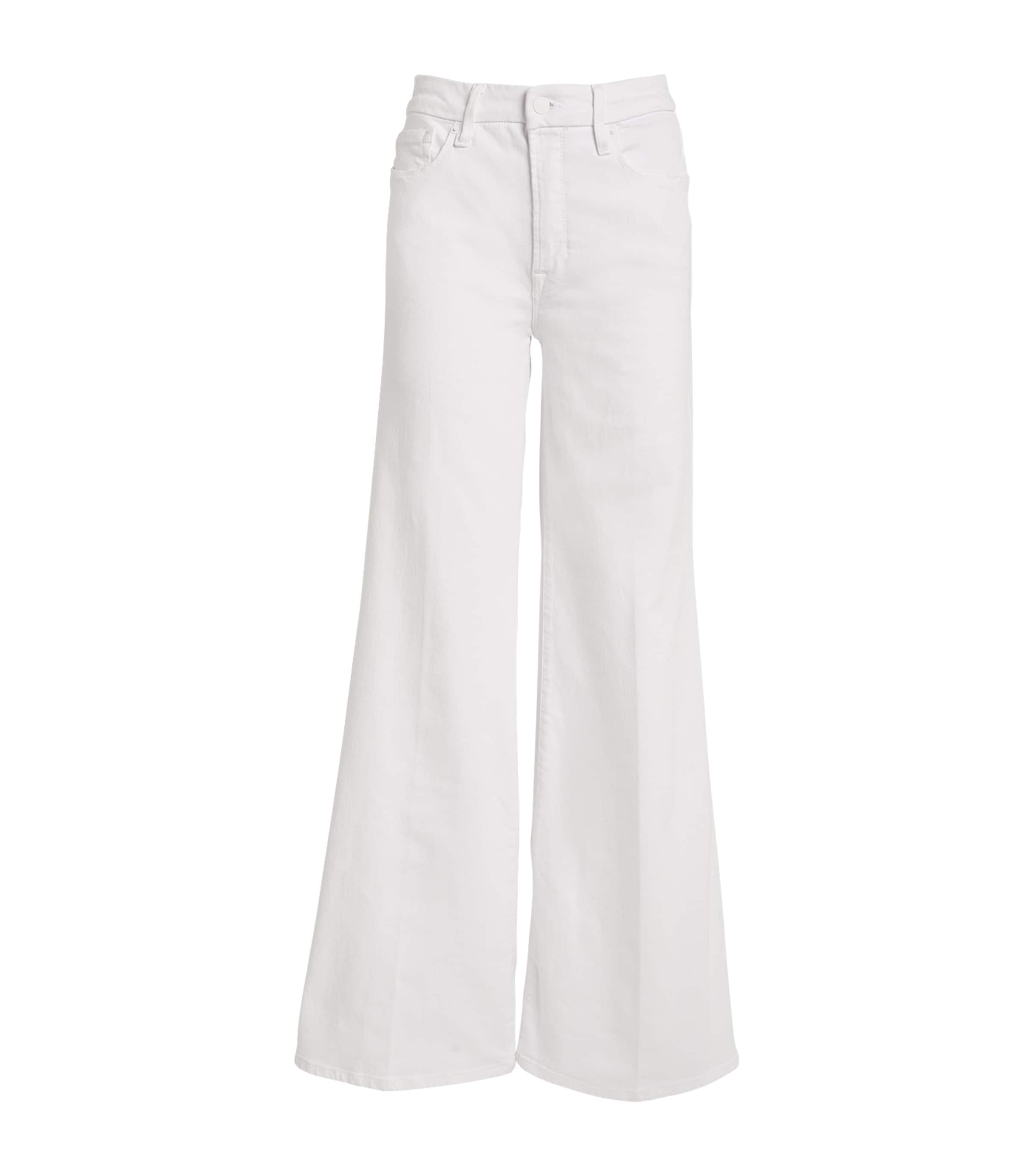 Good American Good Waist Palazzo Jeans In White