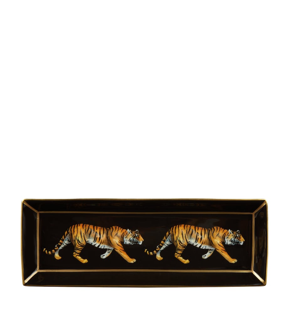 Rectangular Tiger Tray BLACK Image 1