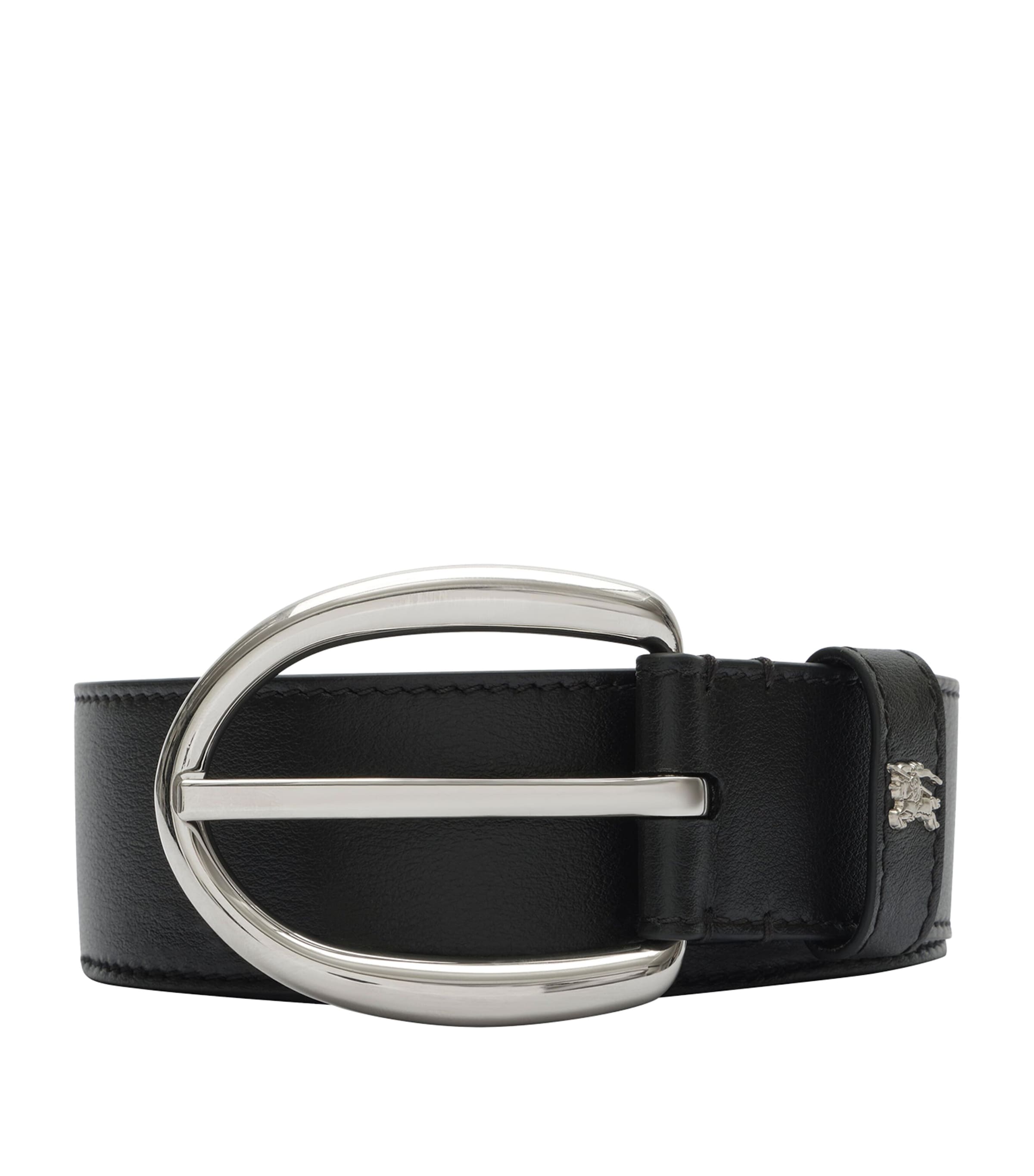 Burberry Leather EKD Belt Black Image 1
