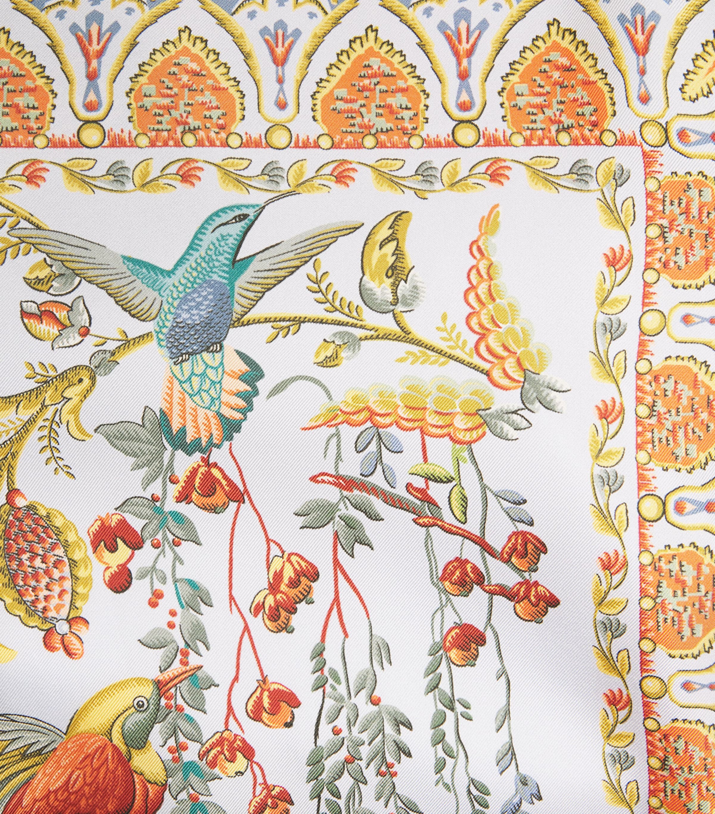 Silk-Cotton Printed Shirt X0882 Image 5