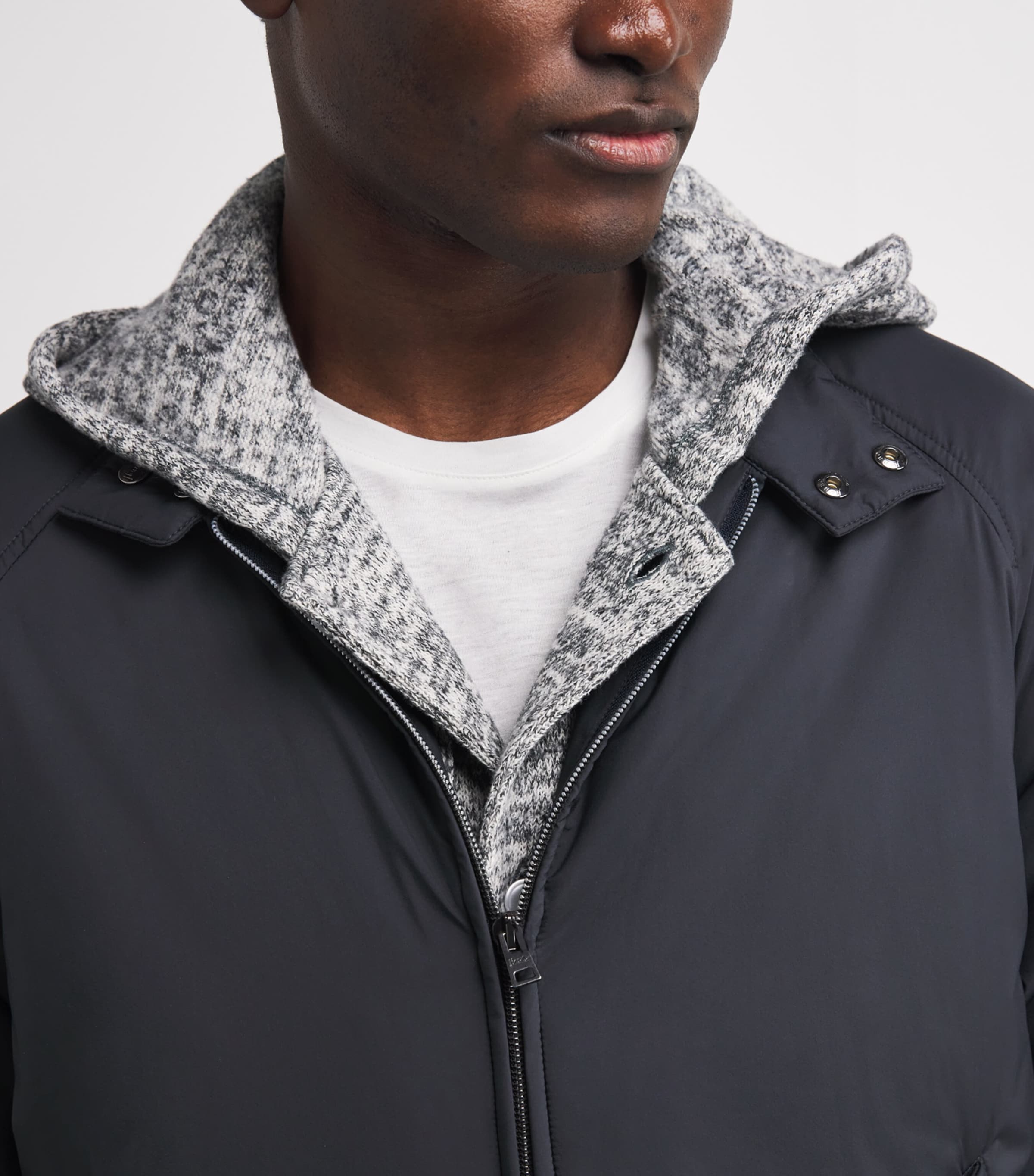 Padded High-Neck Jacket 9200 BLU NAVY Image 6