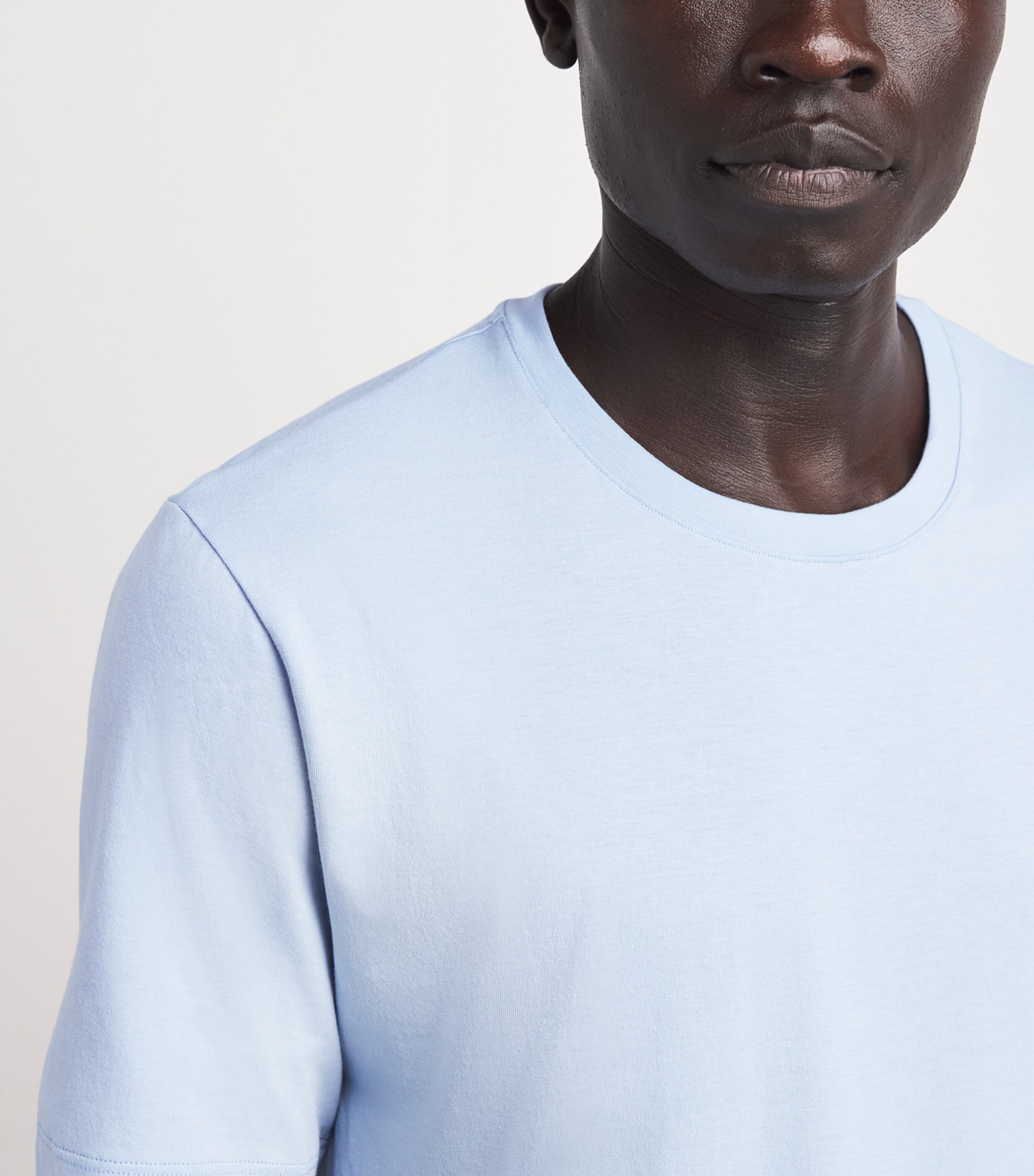 Hanro Mens Cotton Night & Day T-Shirt Cashmere B Image 3