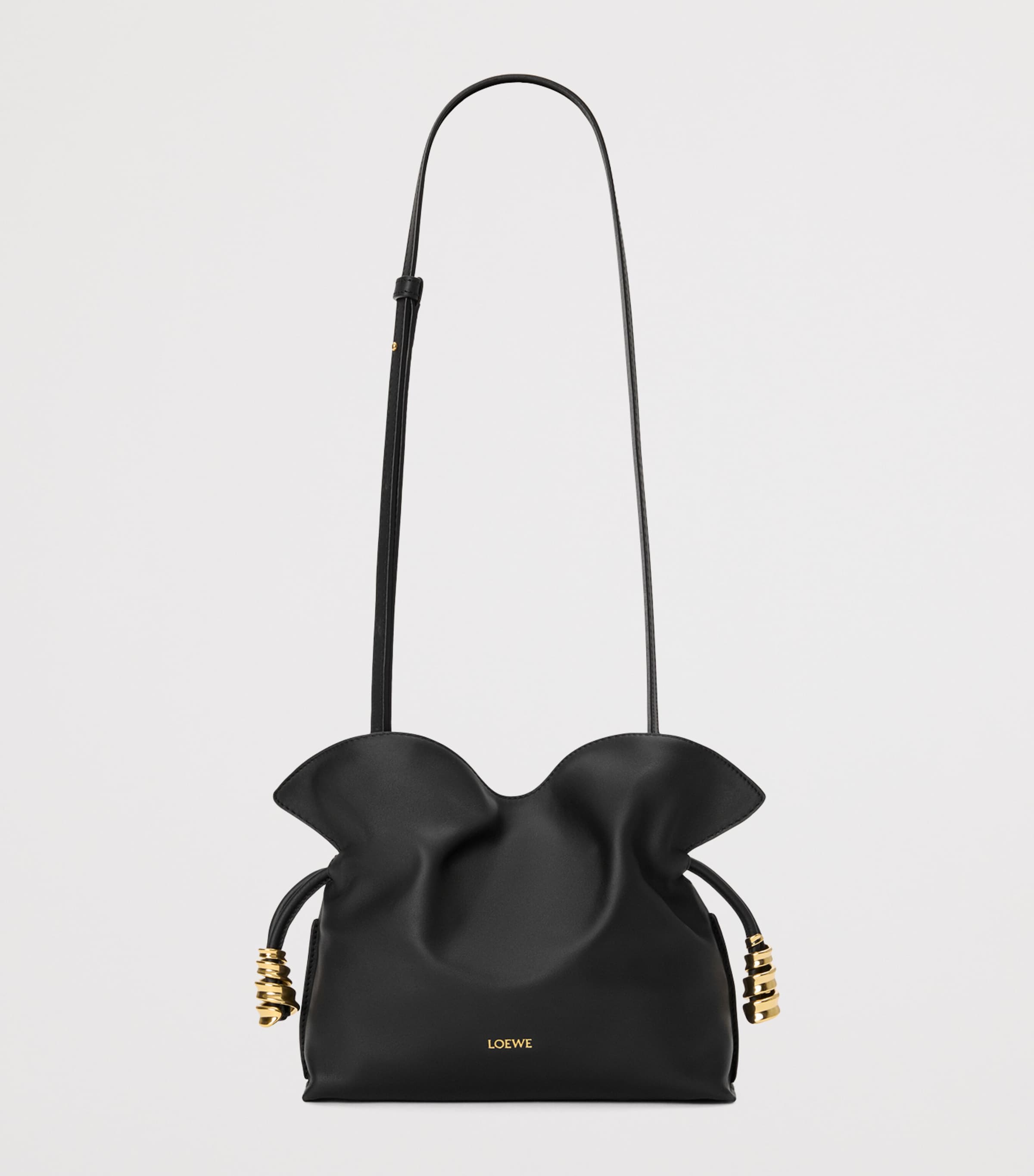 LOEWE Mini Leather Flamenco Purse Black Image 4