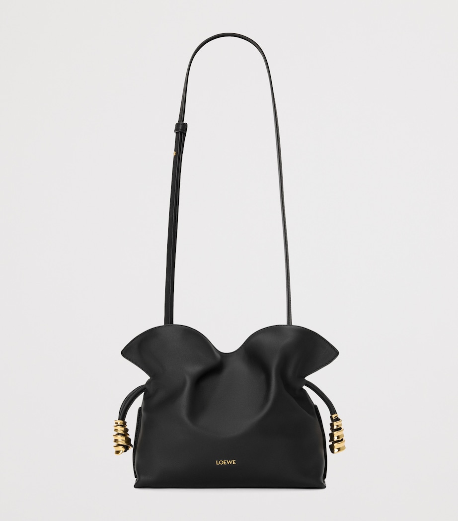 LOEWE Mini Leather Flamenco Purse Black Image 4