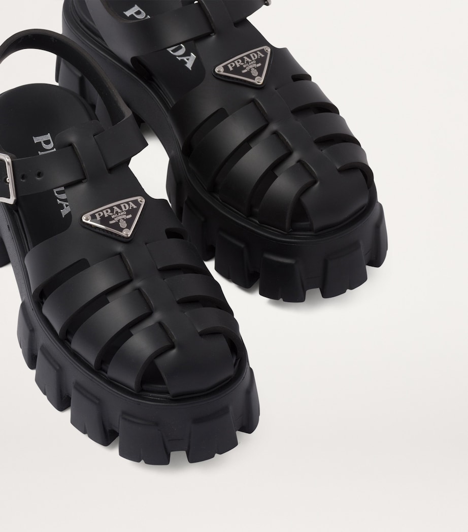 Leather Monolith Platform Sandals 35 F0002 Image 5