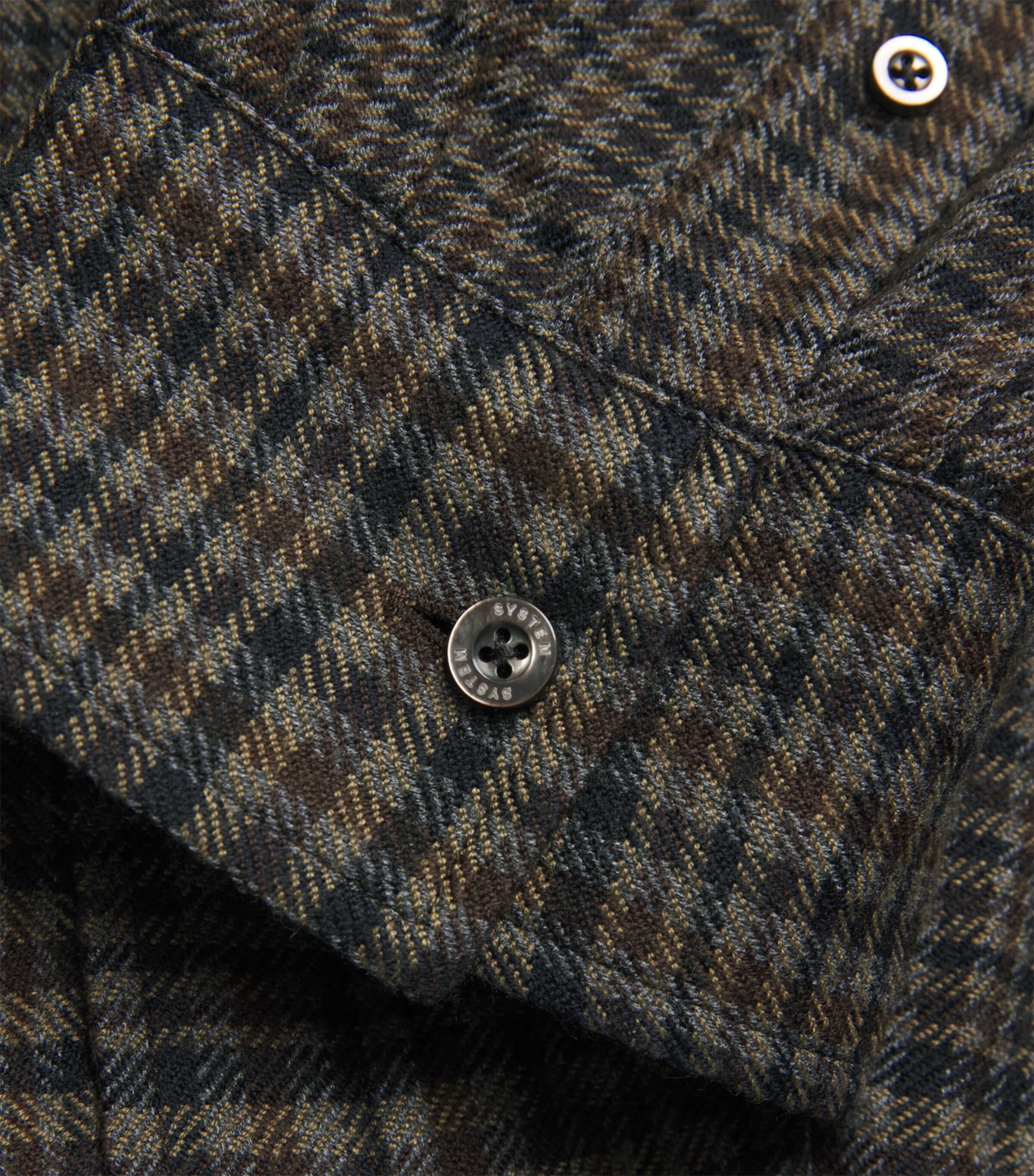 Relaxed Check Shirt KHAKI KK Image 5