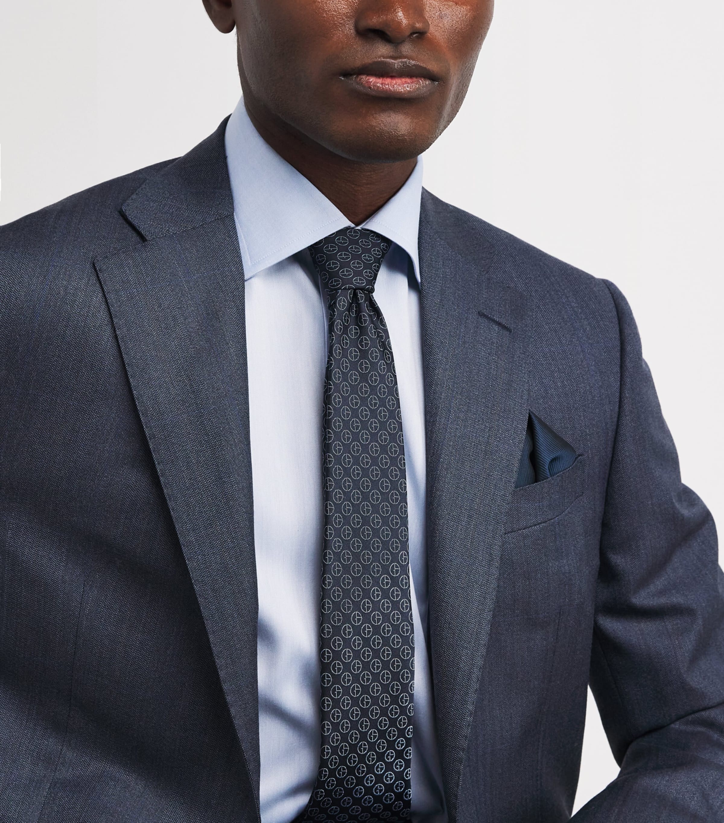 Silk Jacquard Monogram Tie FB066 Image 2