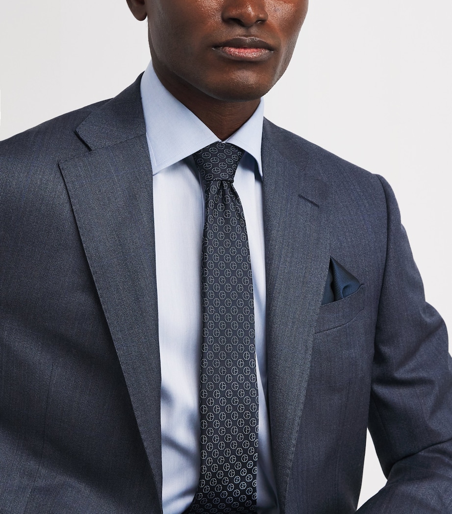 Silk Jacquard Monogram Tie FB066 Image 2