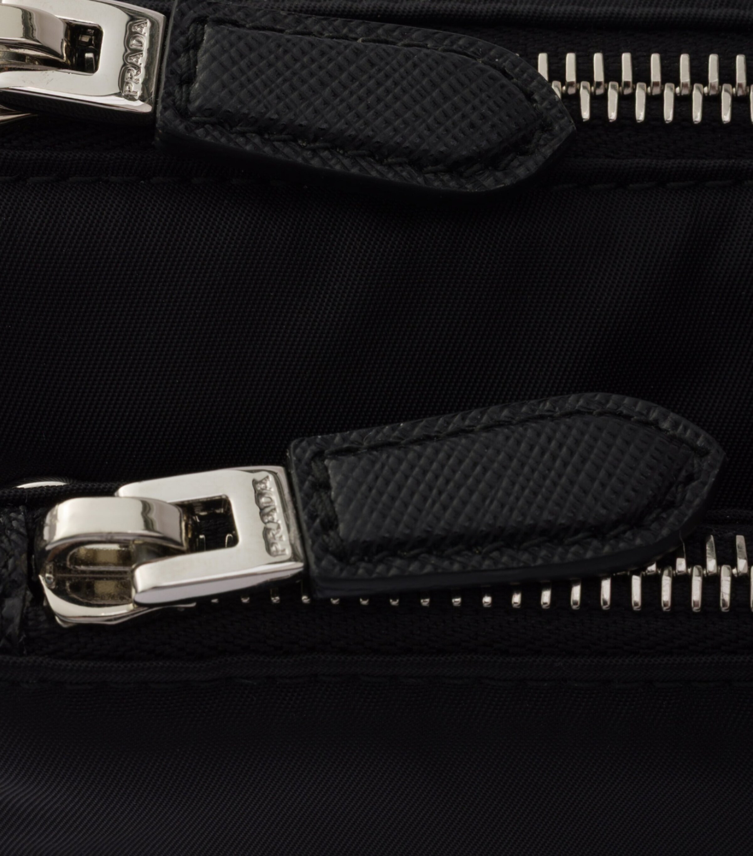 Prada Mini Re-Nylon-Leather Shoulder Bag Black Image 6